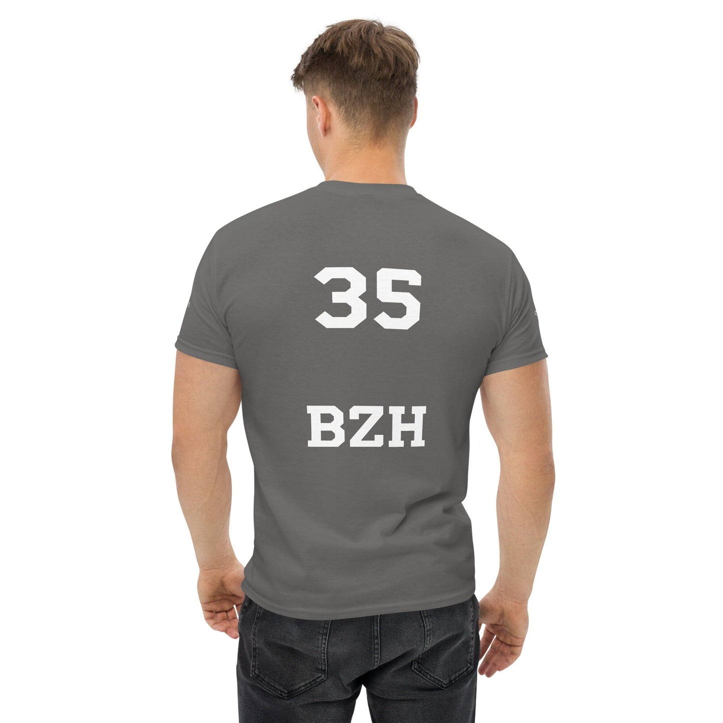 T-shirt homme ''35 BZH'' Bevet Breizh Anthracite S