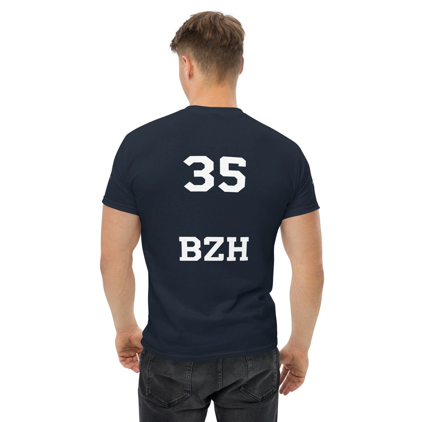 T-shirt homme ''35 BZH'' Bevet Breizh Bleu Marine S