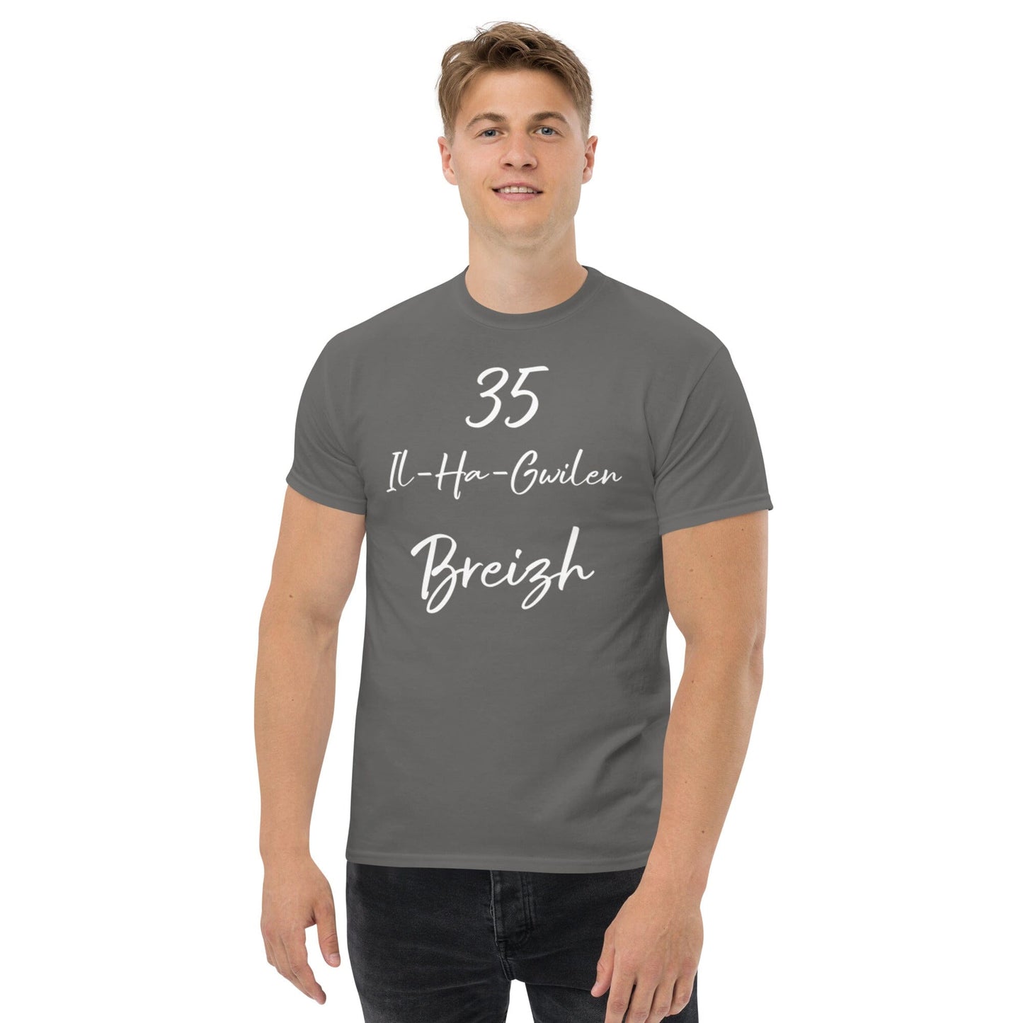 T-shirt homme 35 Il-ha-Gwilen Breizh Bevet Breizh Anthracite S