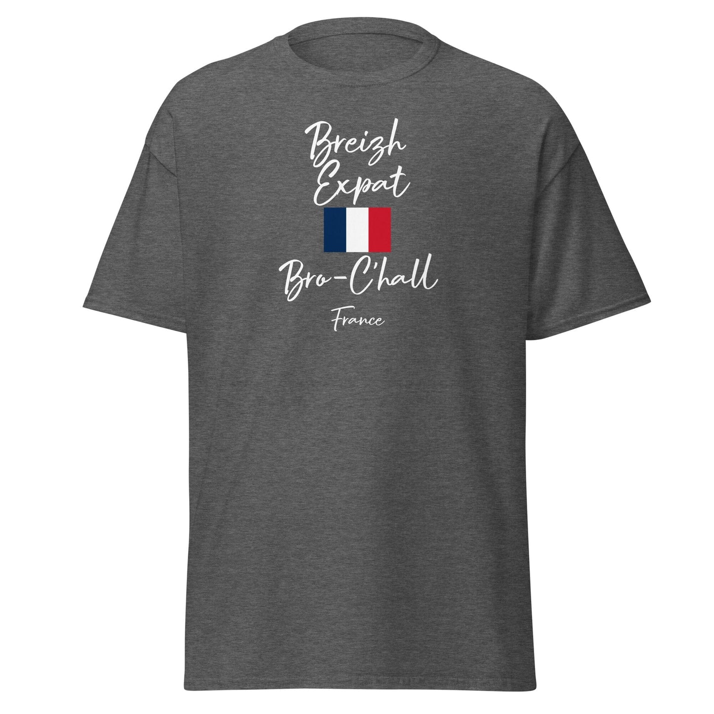 T-shirt homme Breizh expat Bro-C'hall t-shirt Bevet Breizh Gris Foncé Chiné S
