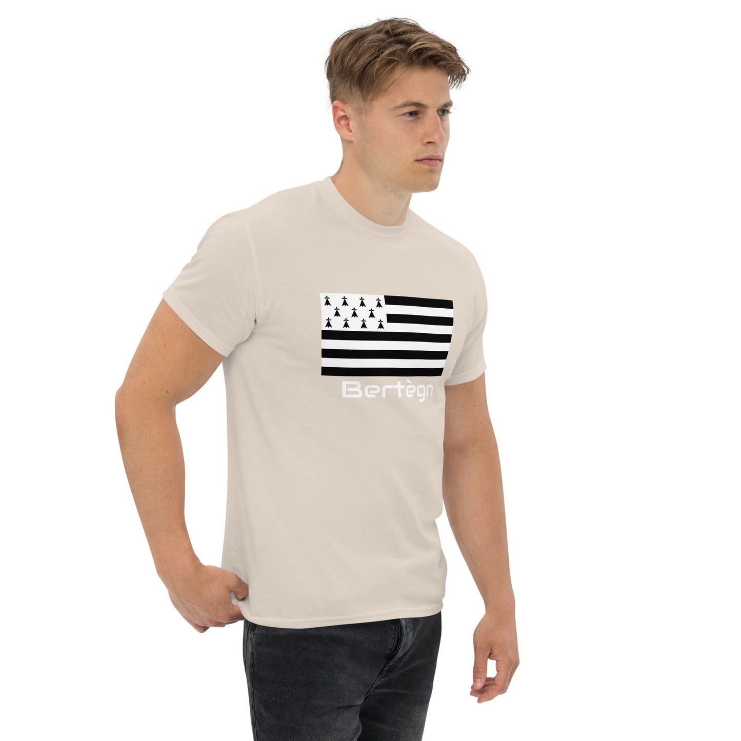 T-shirt homme Gwenn Ha Du Bertègn t-shirt Bevet Breizh Beige clair S