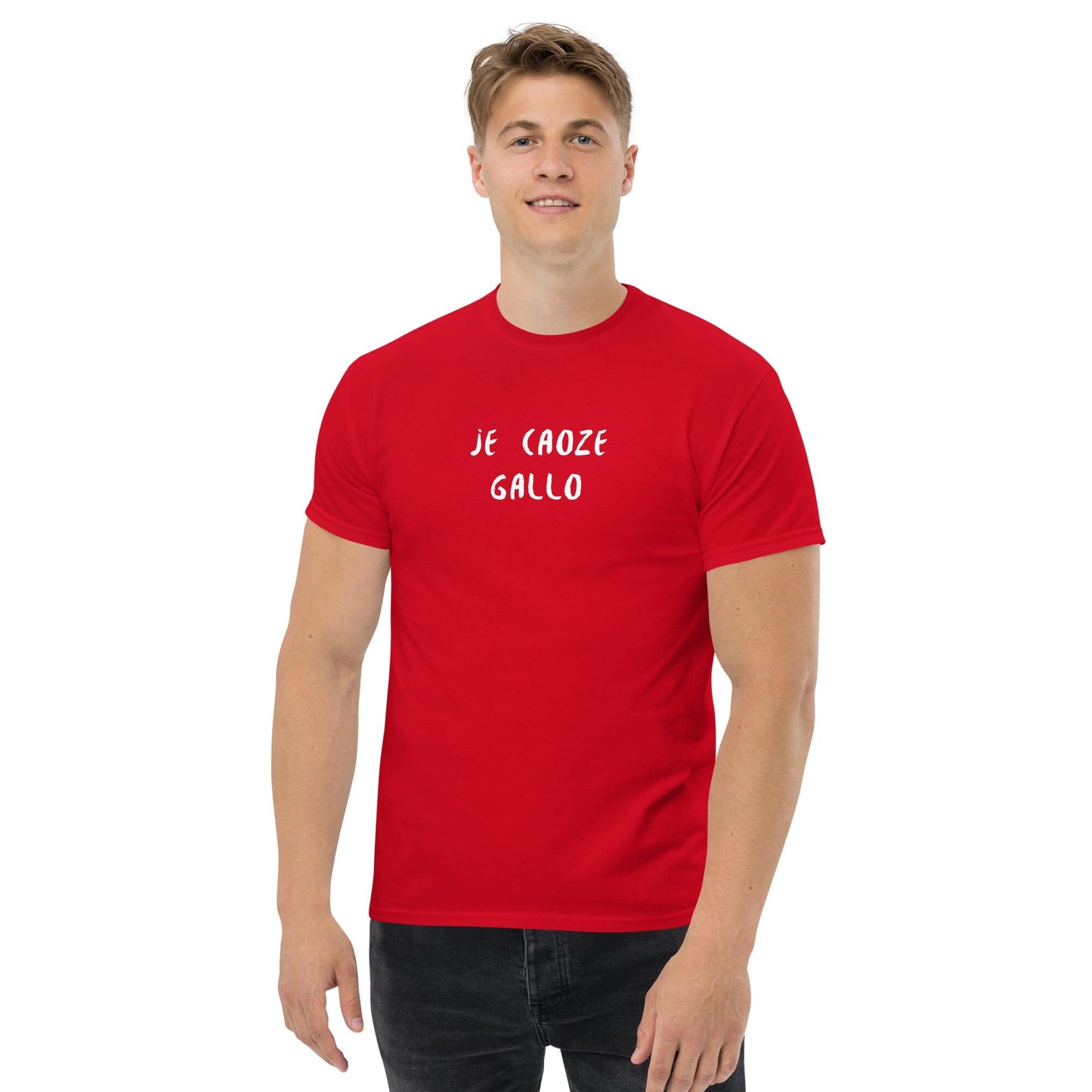 T-shirt homme je caoze gallo t-shirt Bevet Breizh Rouge S