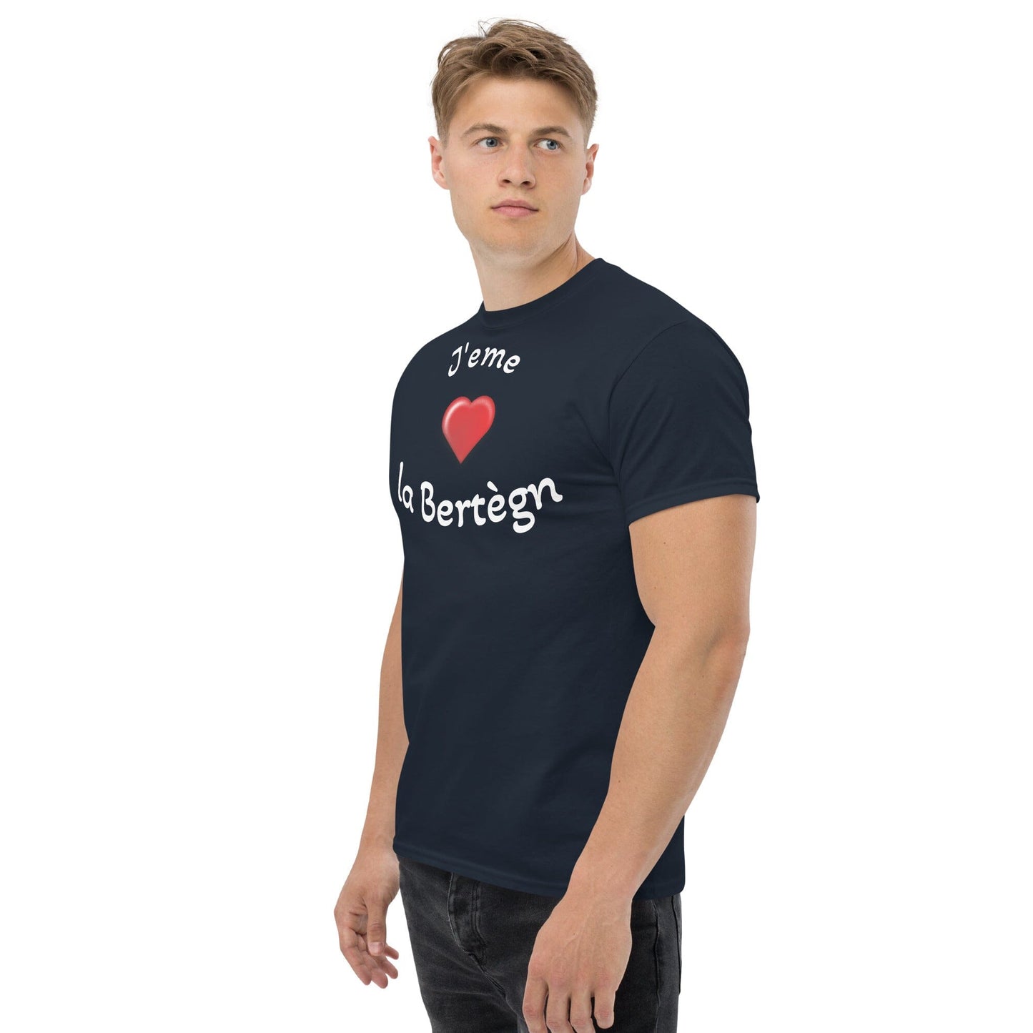 T-shirt homme J'eme la Bertègn t-shirt Bevet Breizh Bleu Marine S