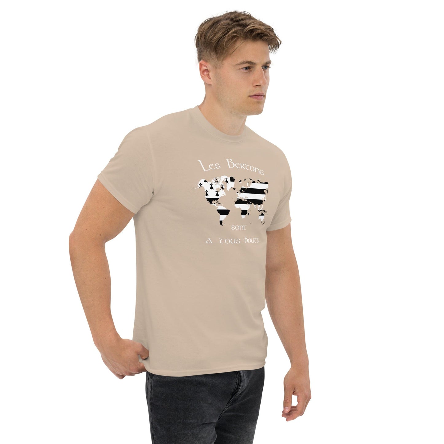 T-shirt homme les Bertons sont a tous bouts Bevet Breizh Sable S