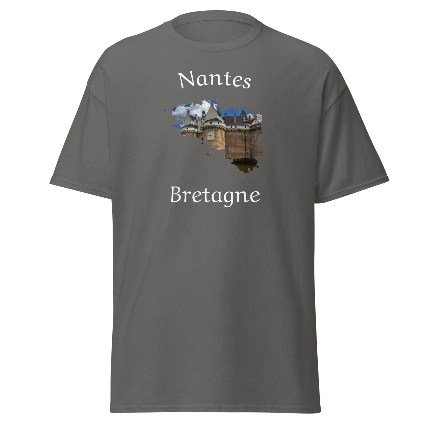 T-shirt homme Nantes en Bretagne t-shirt Bevet Breizh Anthracite S