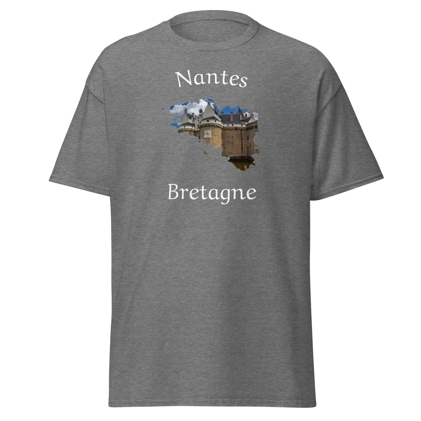 T-shirt homme Nantes en Bretagne t-shirt Bevet Breizh Graphite Heather S