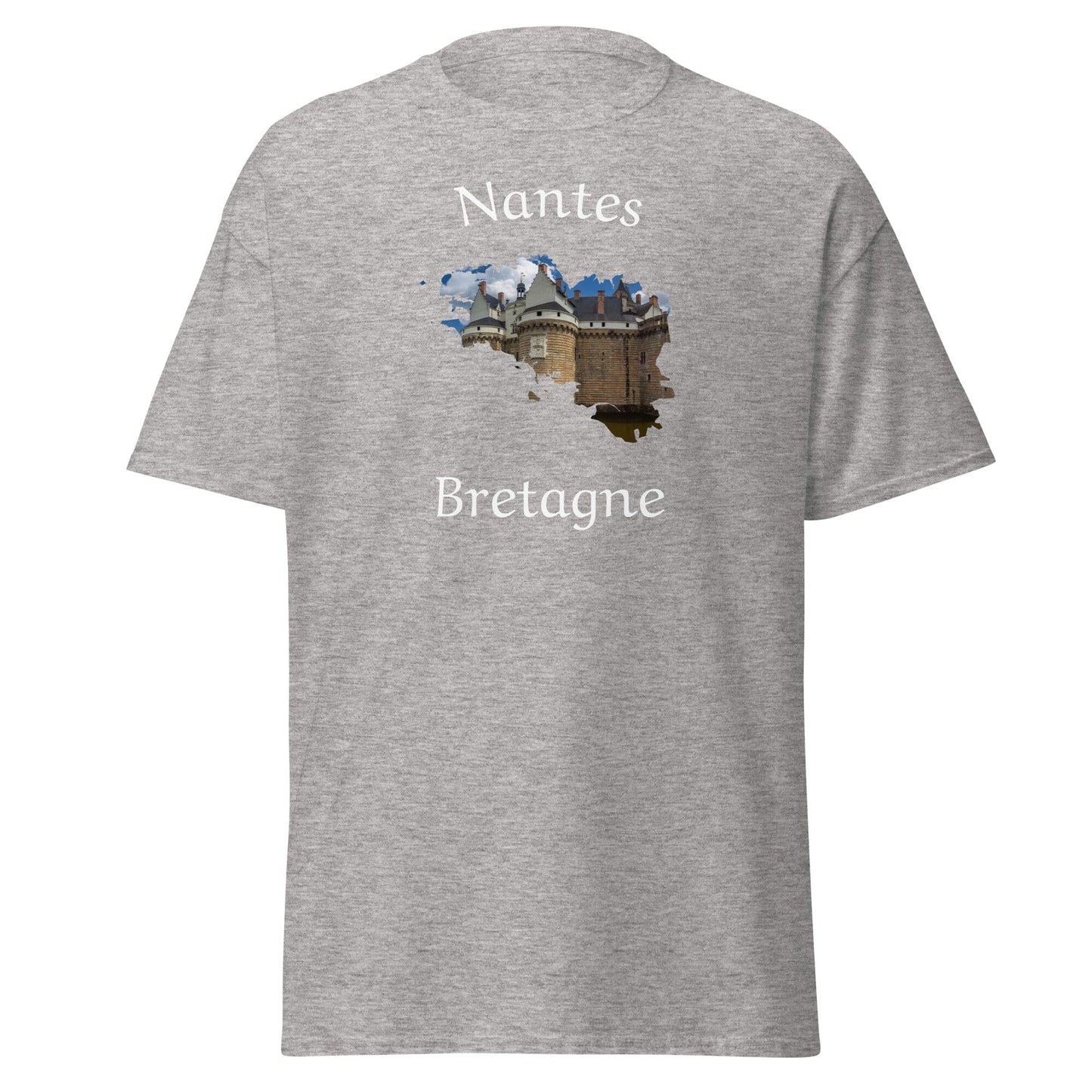 T-shirt homme Nantes en Bretagne t-shirt Bevet Breizh Gris Sport S