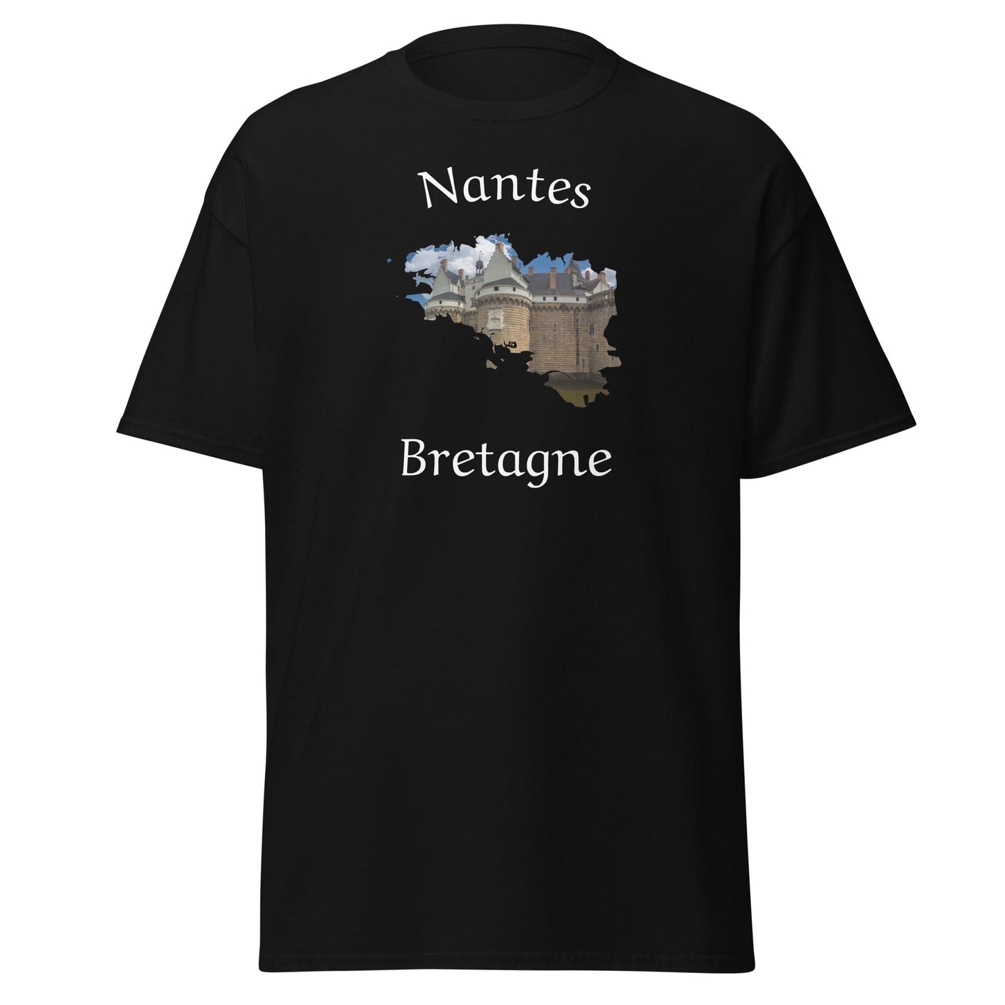 T-shirt homme Nantes en Bretagne t-shirt Bevet Breizh Noir S
