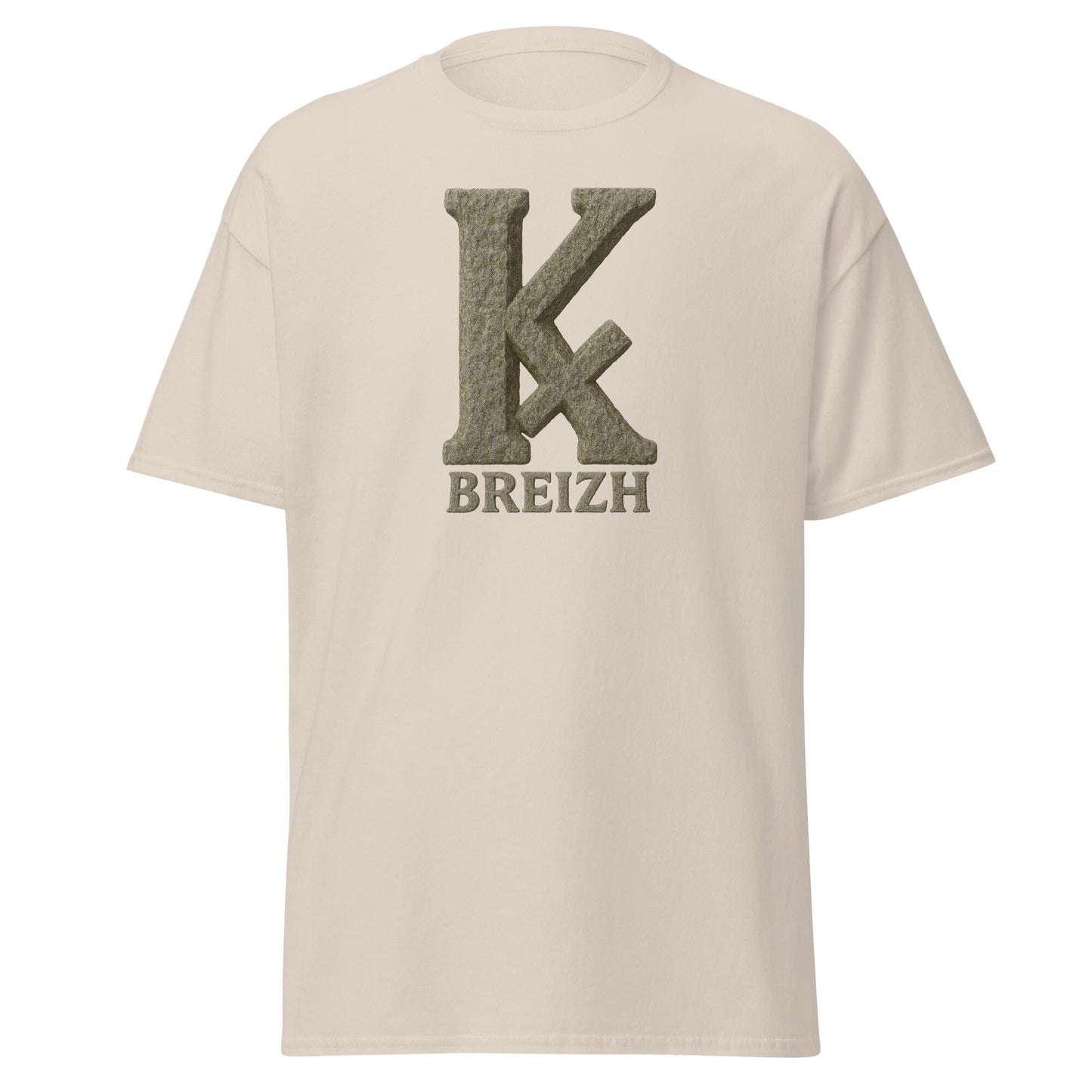 T-shirt K barré pour homme t-shirt Bevet Breizh Beige clair S