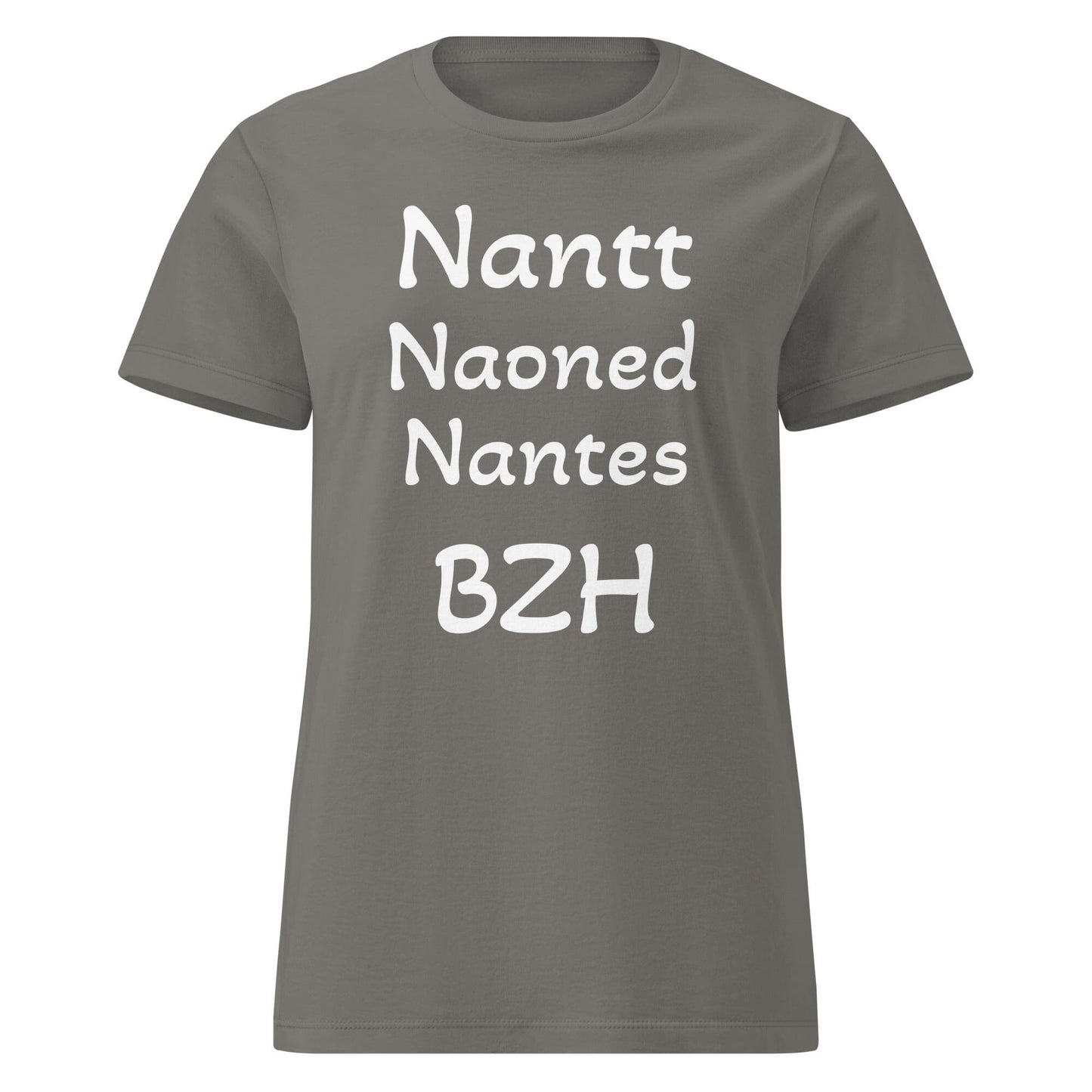 T-shirt Nantt Naoned Nantes BZH pour femme t-shirt Bevet Breizh Anthracite S