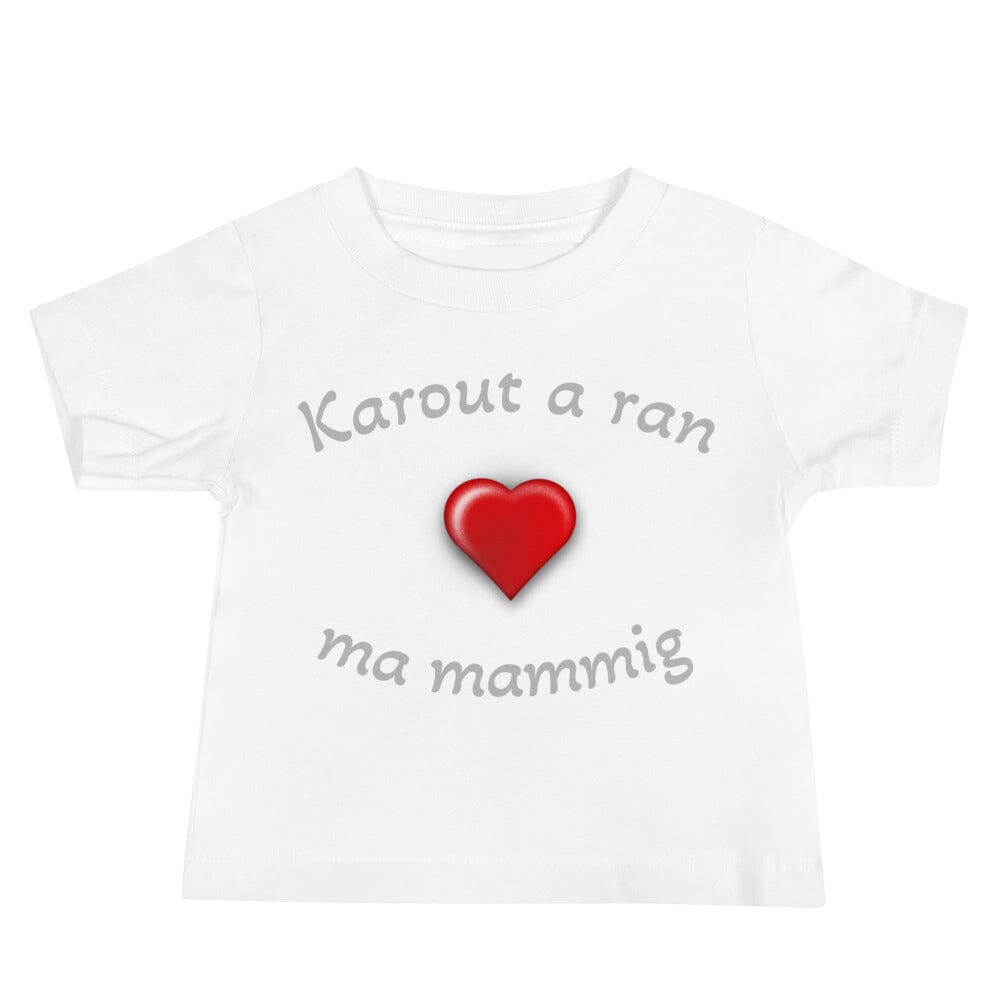 T-shirt pour bébé karout a ran ma mammig Bevet Breizh Blanc 6 - 12 mois
