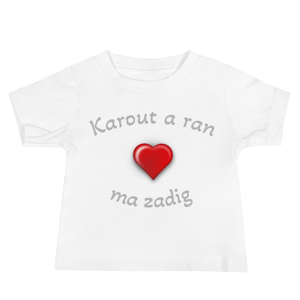 T-shirt pour bébé Karout a ran ma zadig Bevet Breizh Blanc 6 - 12 mois