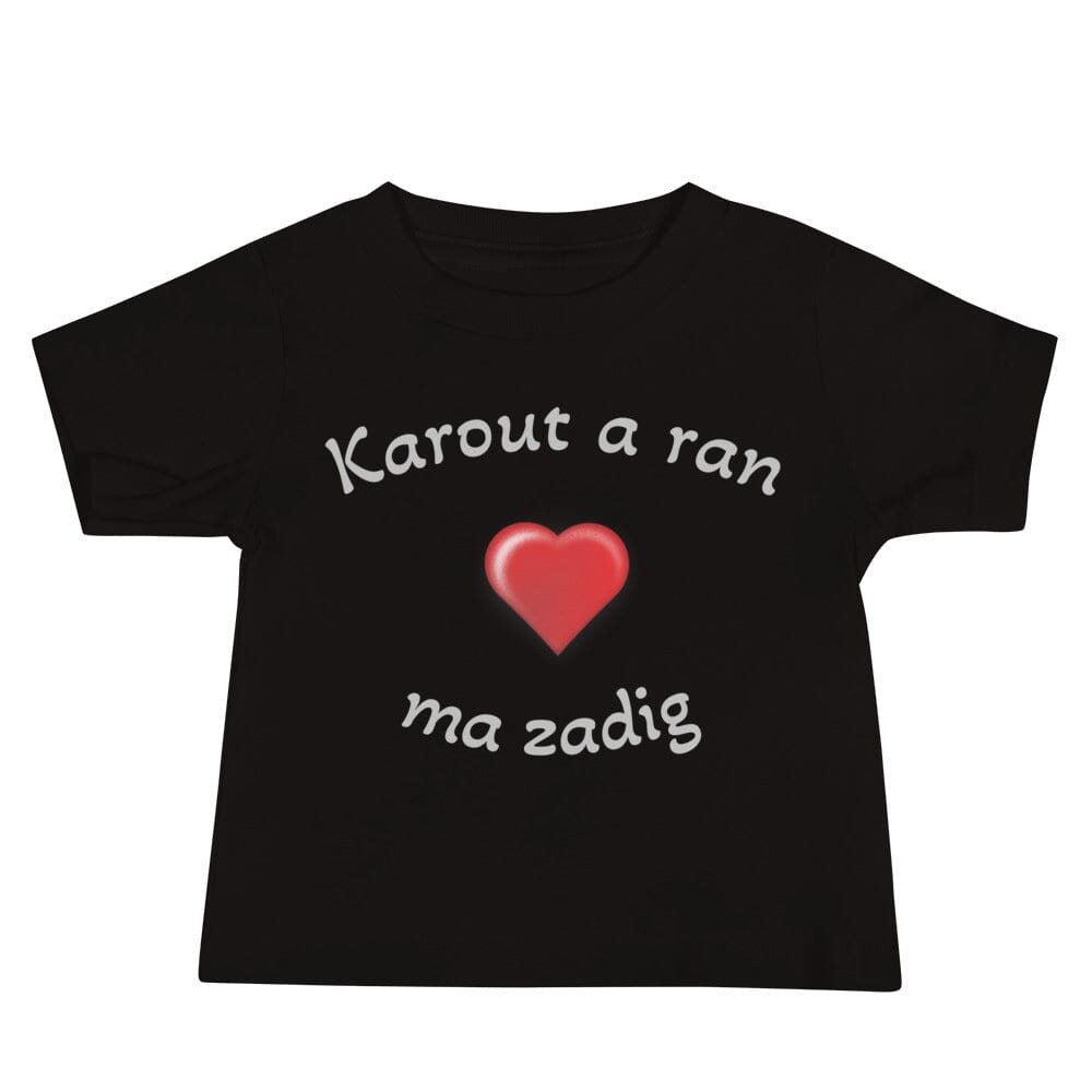 T-shirt pour bébé Karout a ran ma zadig Bevet Breizh Noir 6 - 12 mois