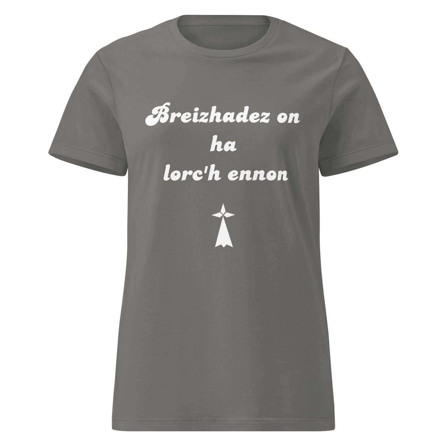 T-shirt pour femme breizhadez on ha lorc'h ennon t-shirt Bevet Breizh Anthracite S