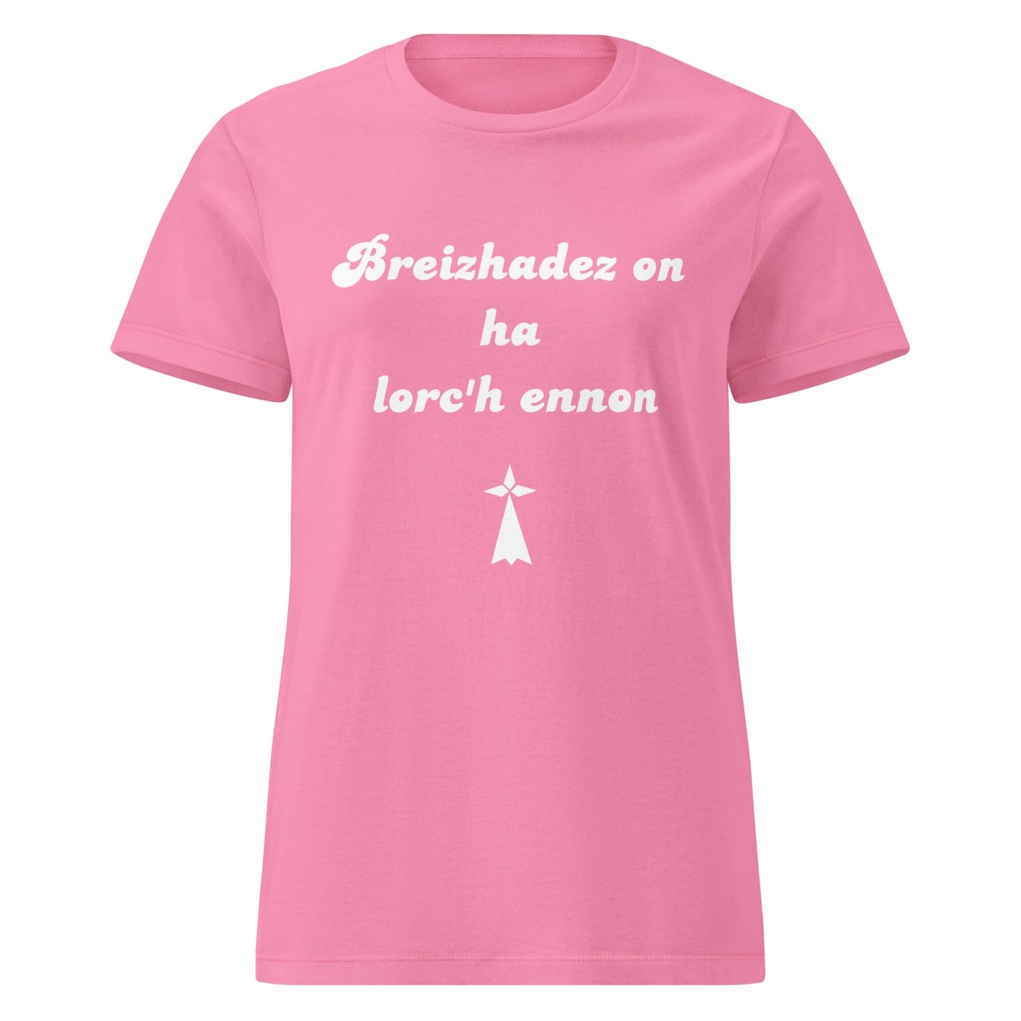 T-shirt pour femme breizhadez on ha lorc'h ennon t-shirt Bevet Breizh Rose S