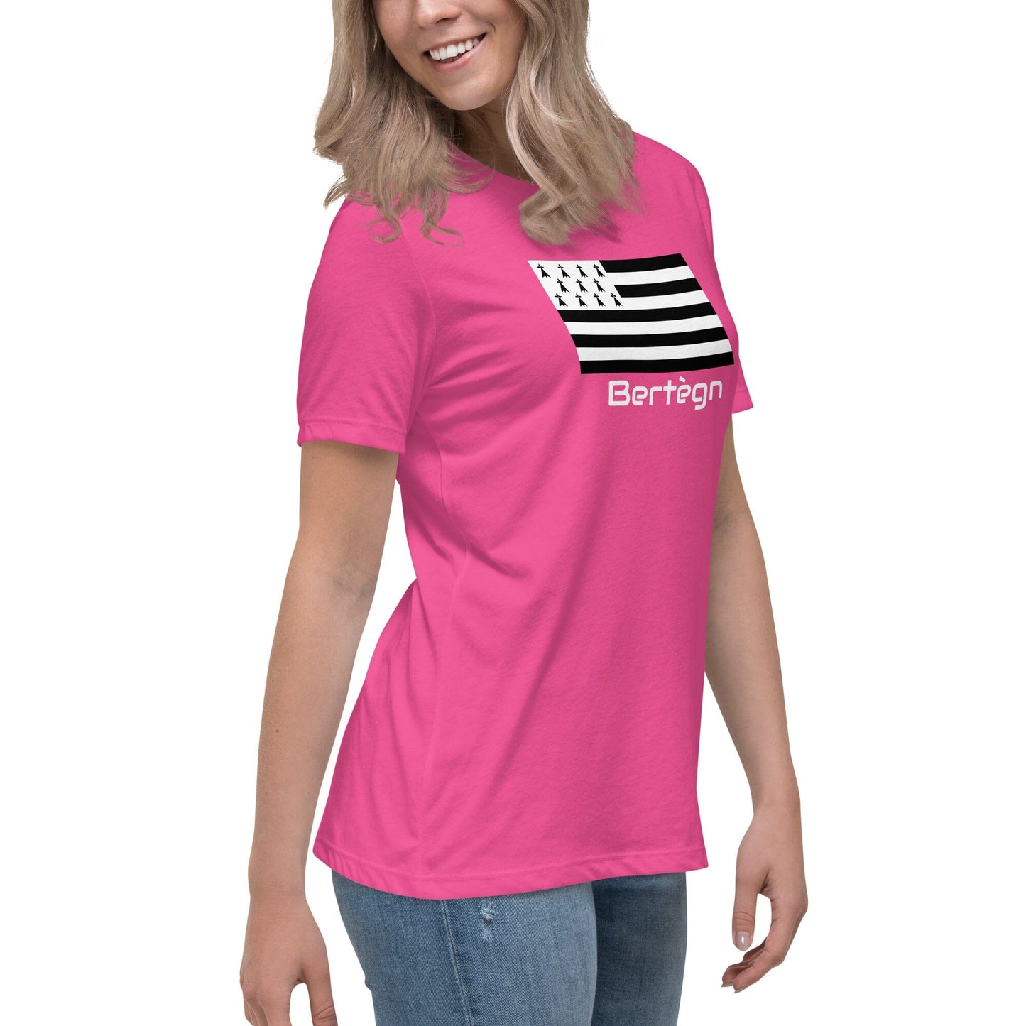 T-shirt pour femme Gwenn Ha Du Bertègn Bevet Breizh