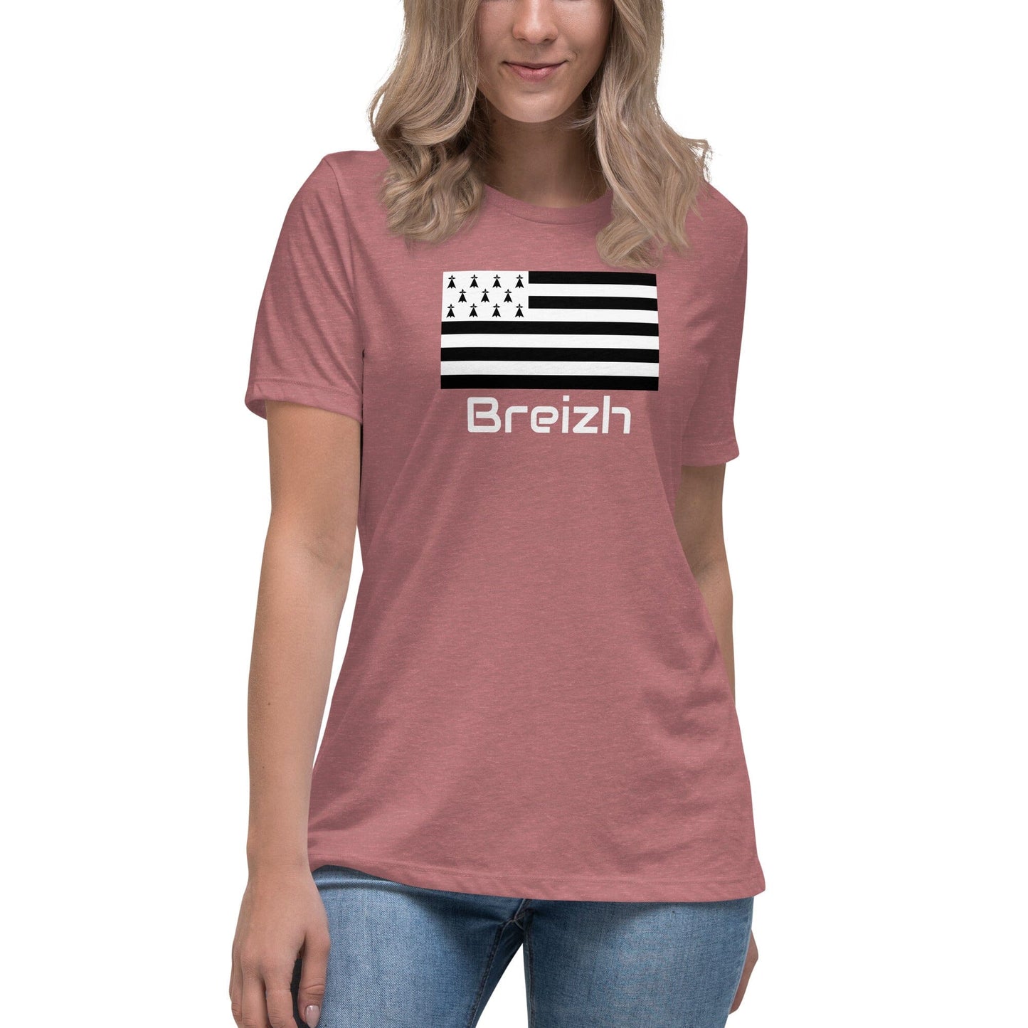 T-shirt pour Femme Gwenn Ha Du Breizh Bevet Breizh Heather Mauve S