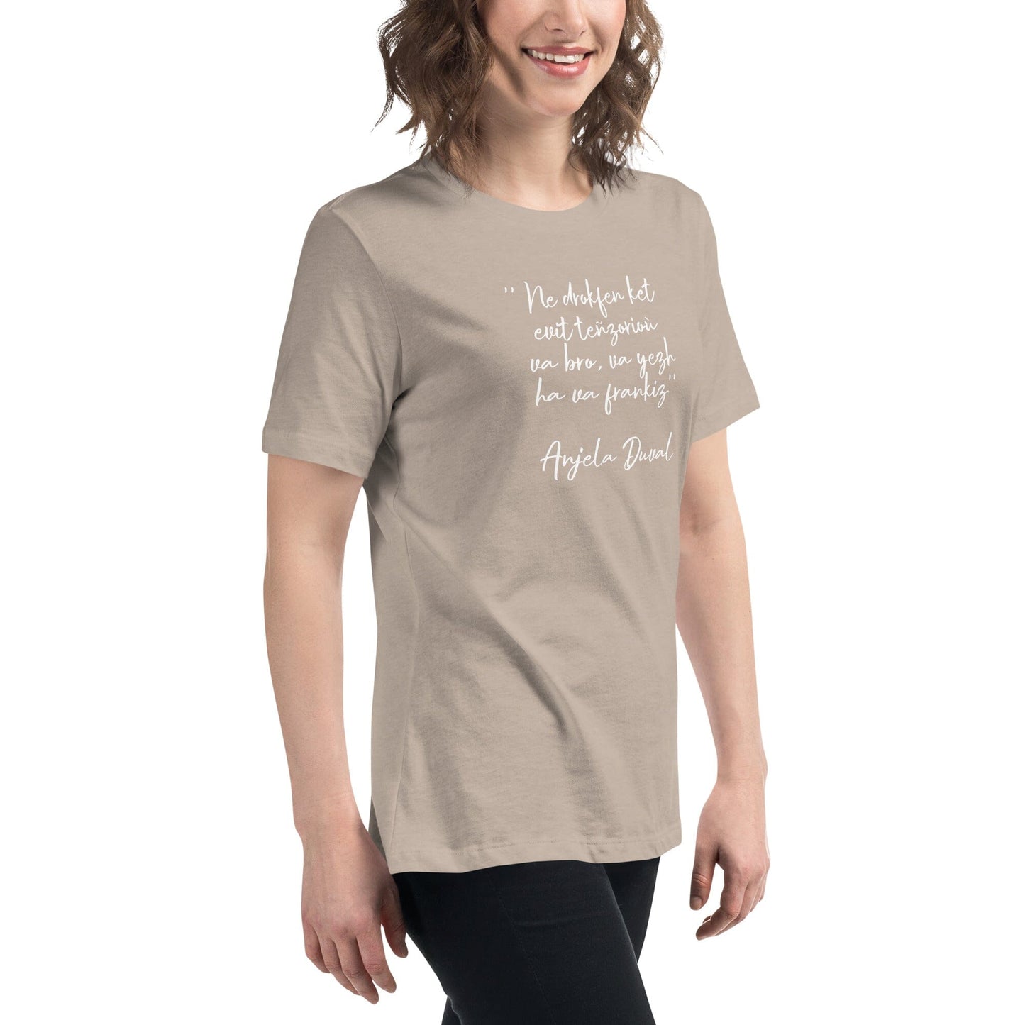 T-shirt pour femme Ne drokfen ket evit teñzorioù Anjela Duval t-shirt Bevet Breizh