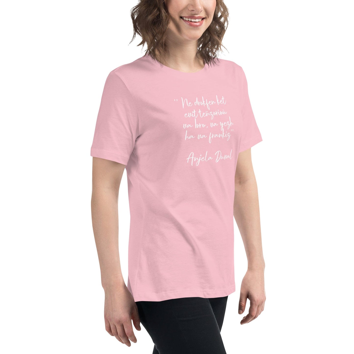 T-shirt pour femme Ne drokfen ket evit teñzorioù Anjela Duval t-shirt Bevet Breizh