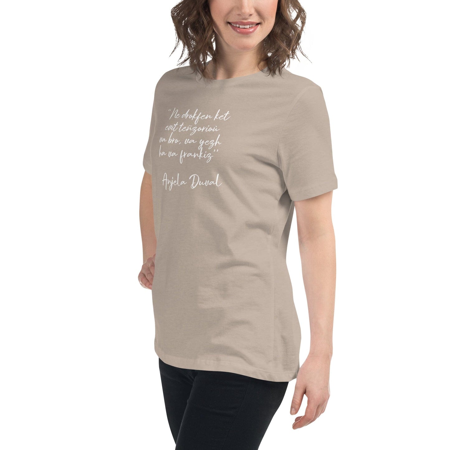 T-shirt pour femme Ne drokfen ket evit teñzorioù Anjela Duval t-shirt Bevet Breizh