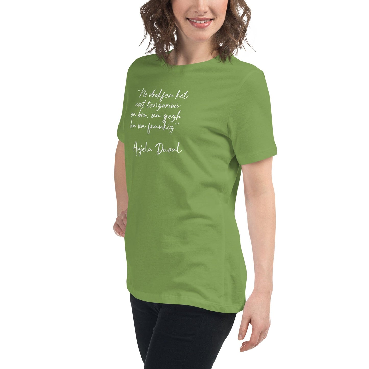 T-shirt pour femme Ne drokfen ket evit teñzorioù Anjela Duval t-shirt Bevet Breizh