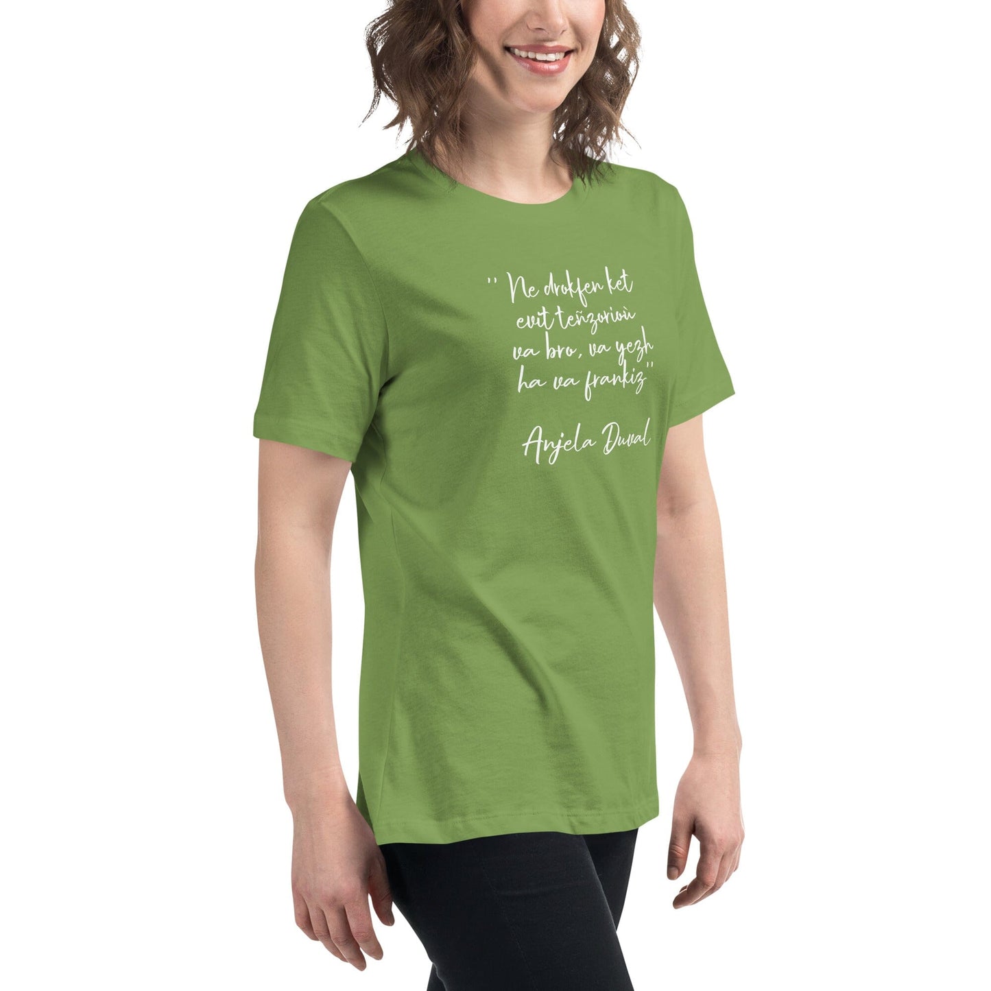 T-shirt pour femme Ne drokfen ket evit teñzorioù Anjela Duval t-shirt Bevet Breizh