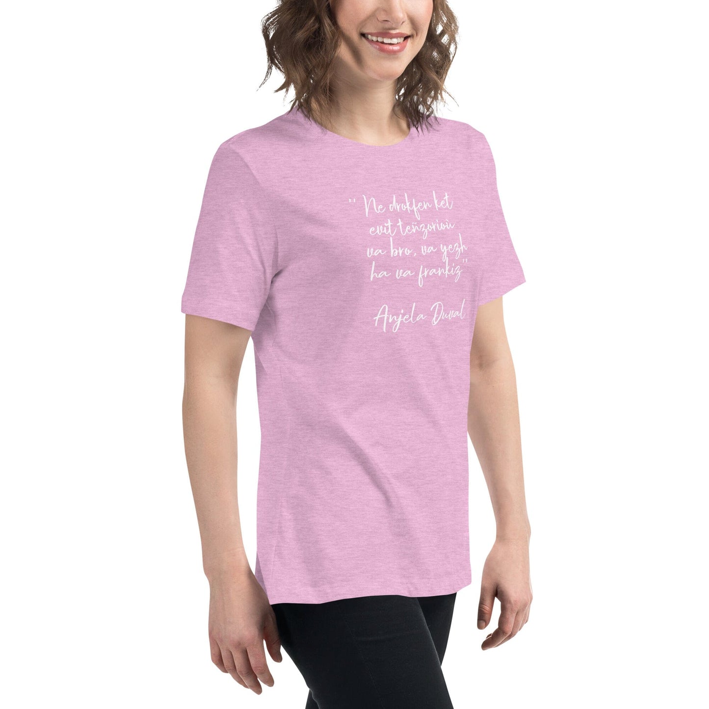 T-shirt pour femme Ne drokfen ket evit teñzorioù Anjela Duval t-shirt Bevet Breizh