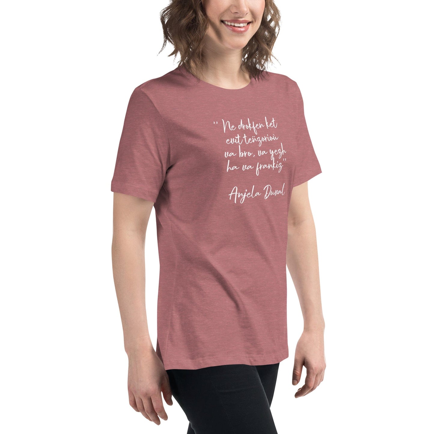 T-shirt pour femme Ne drokfen ket evit teñzorioù Anjela Duval t-shirt Bevet Breizh