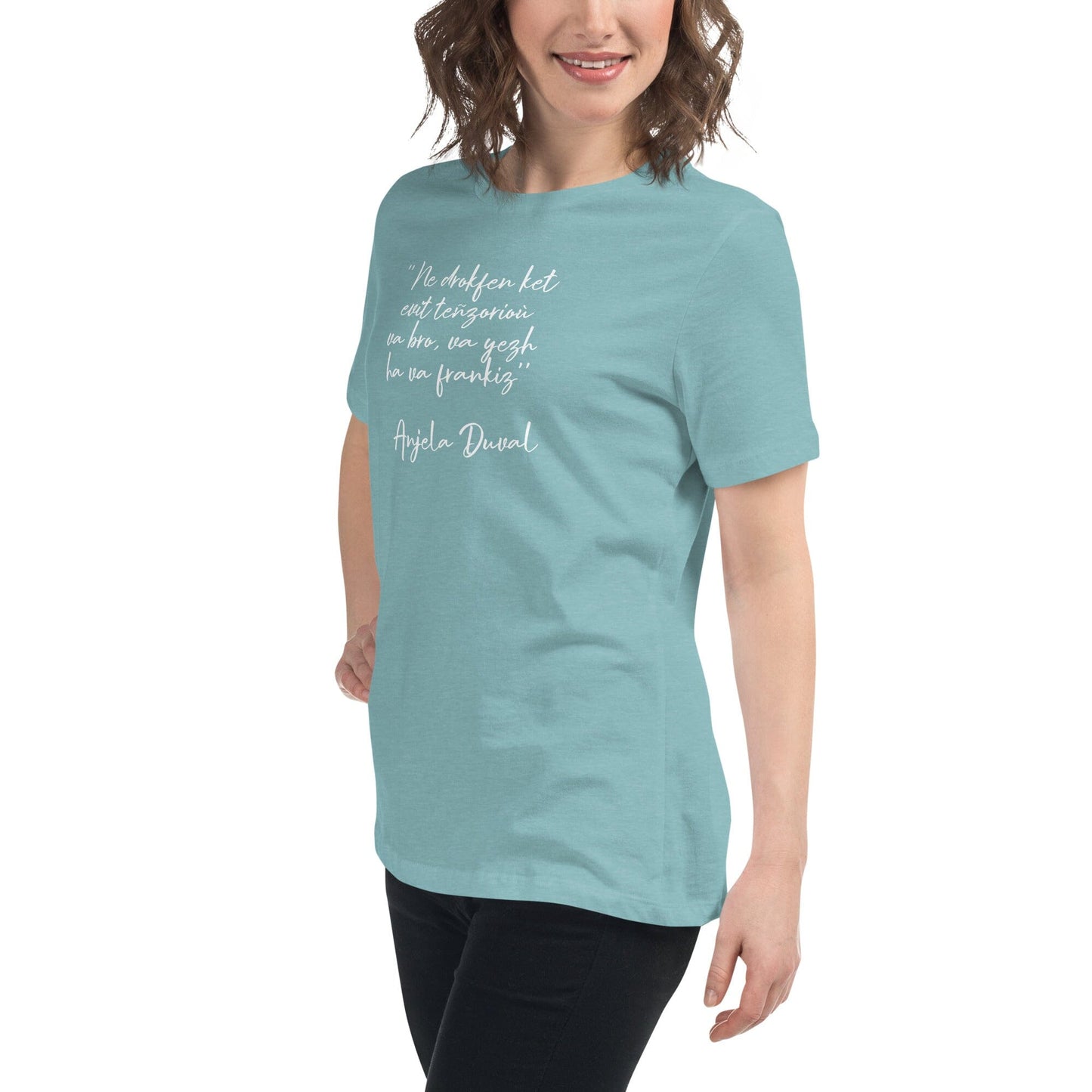 T-shirt pour femme Ne drokfen ket evit teñzorioù Anjela Duval t-shirt Bevet Breizh