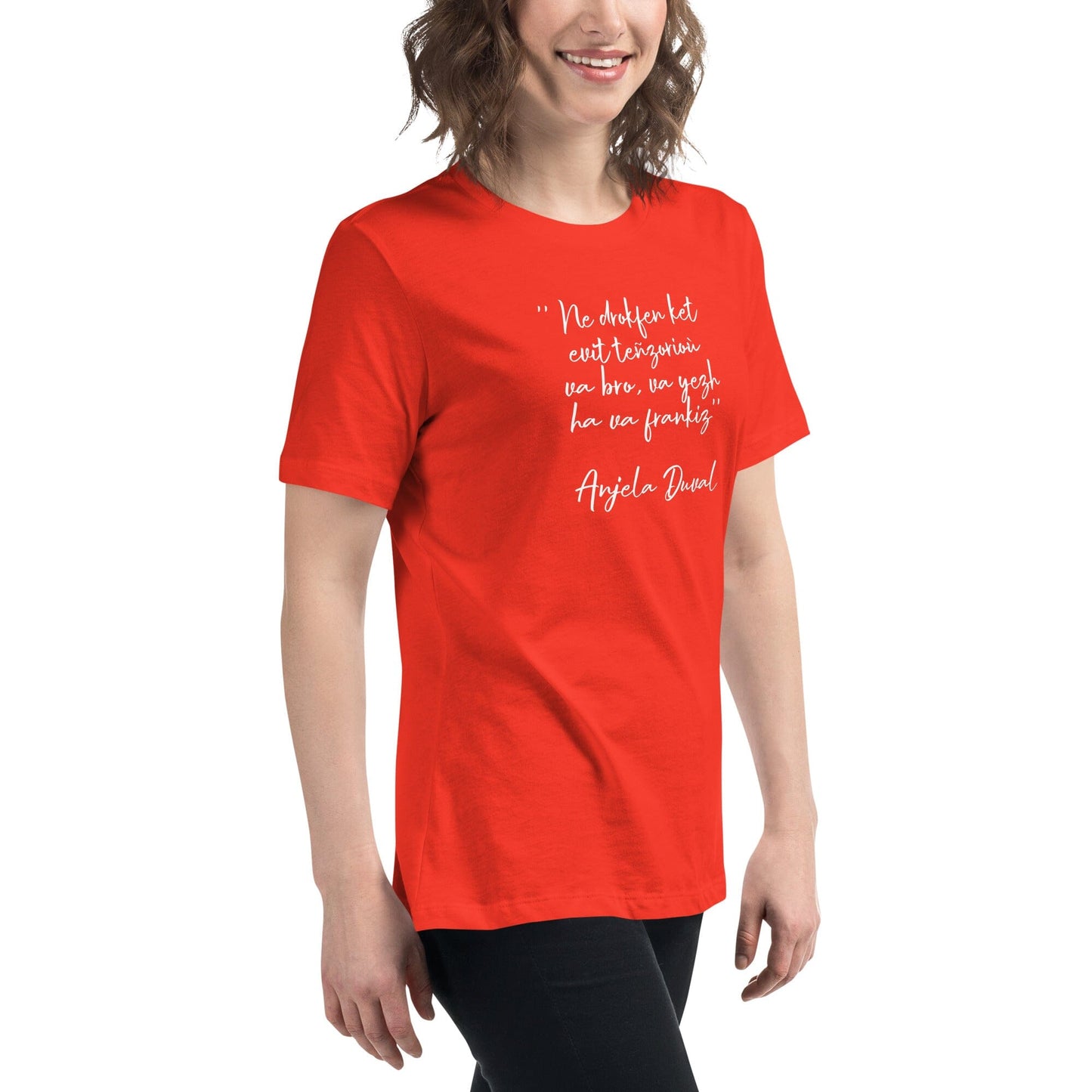 T-shirt pour femme Ne drokfen ket evit teñzorioù Anjela Duval t-shirt Bevet Breizh