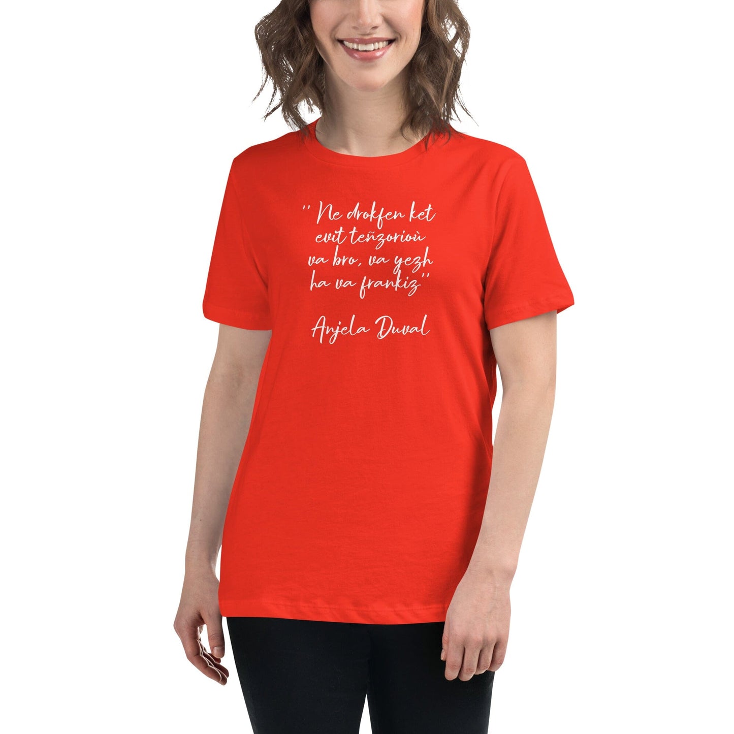 T-shirt pour femme Ne drokfen ket evit teñzorioù Anjela Duval t-shirt Bevet Breizh Poppy S