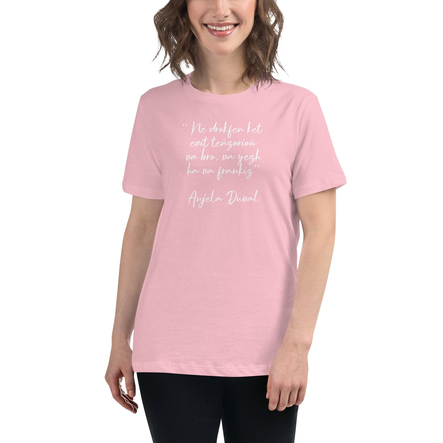 T-shirt pour femme Ne drokfen ket evit teñzorioù Anjela Duval t-shirt Bevet Breizh Rose S