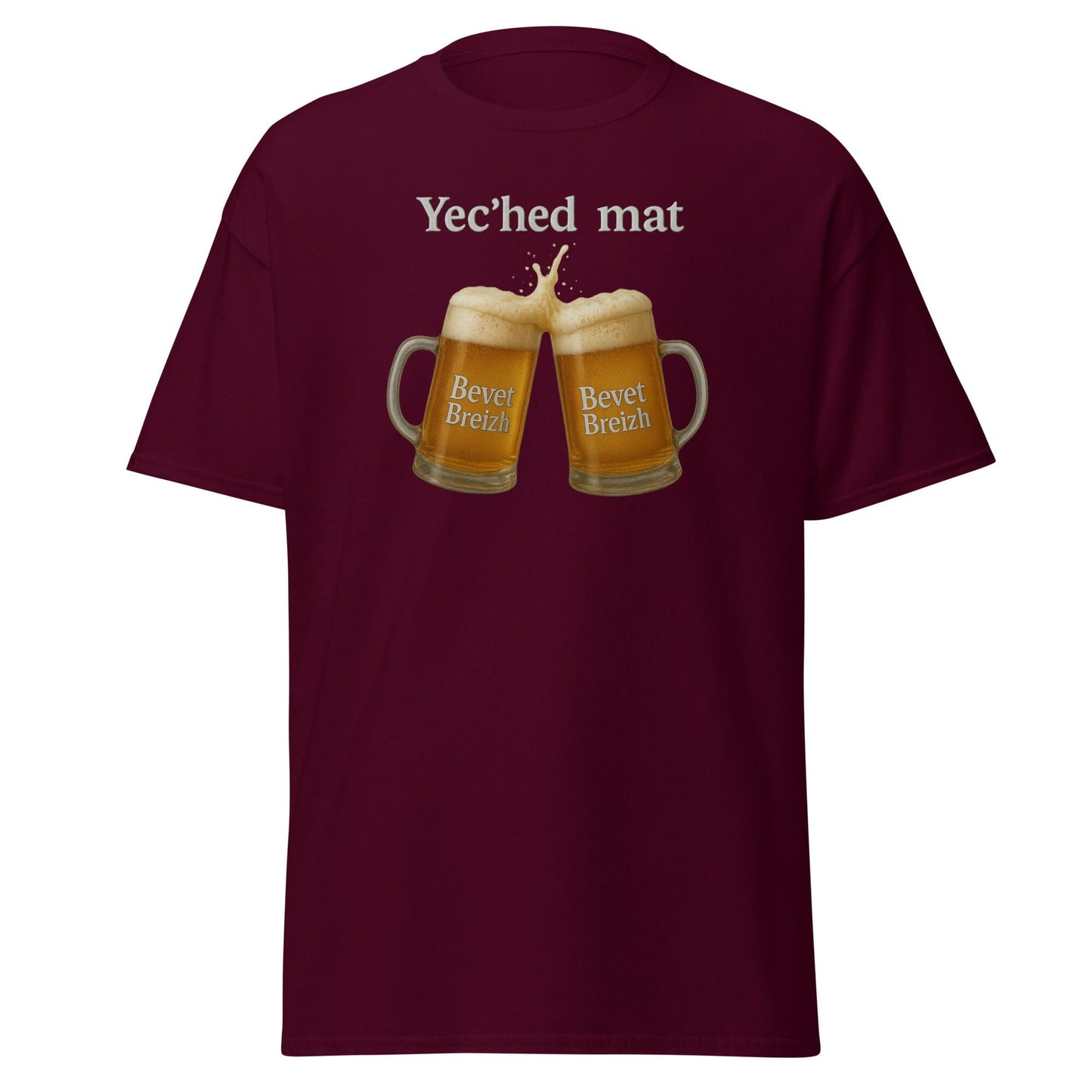 T-shirt Yec'hed mat t-shirt Bevet Breizh Bordeaux S