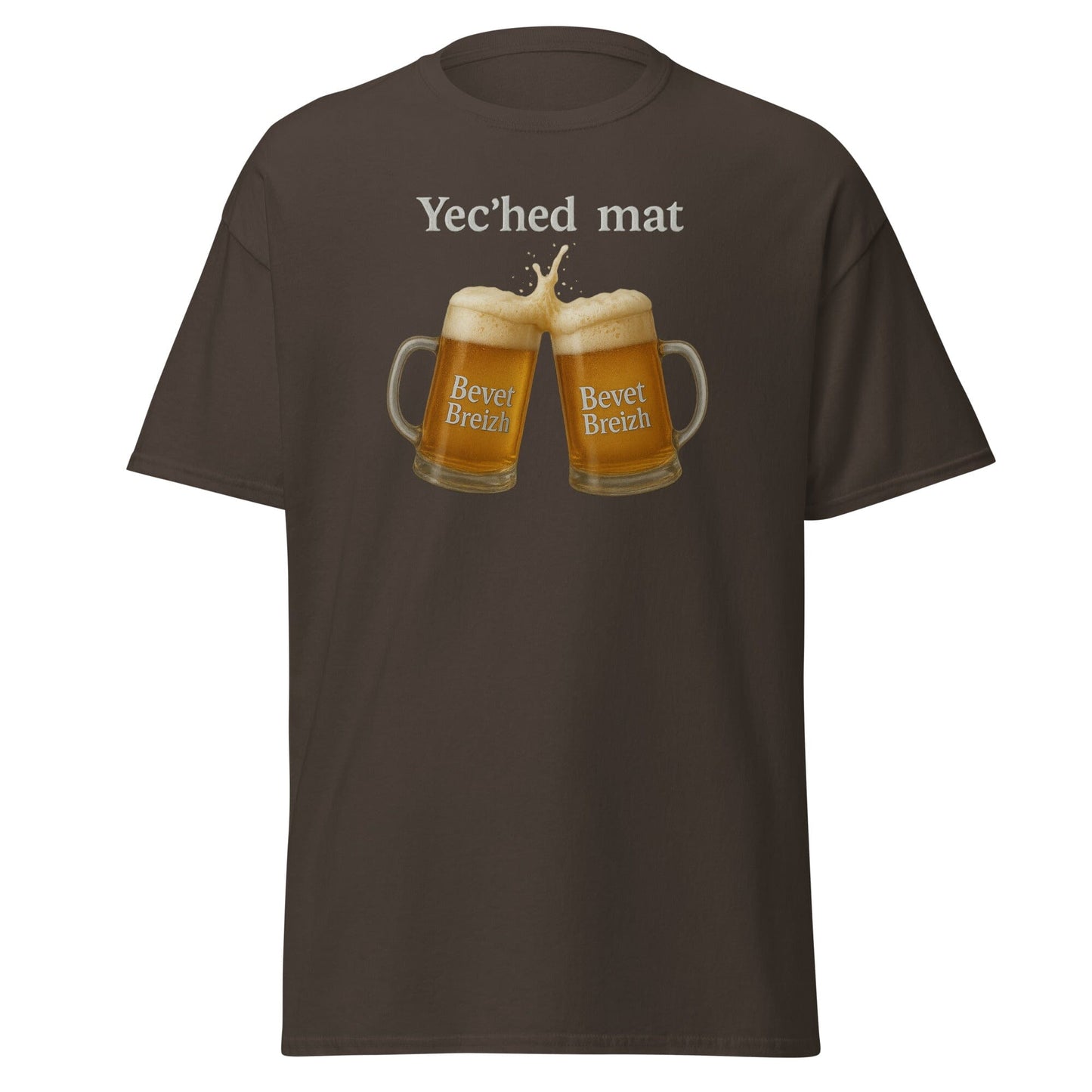 T-shirt Yec'hed mat t-shirt Bevet Breizh Chocolat Noir S