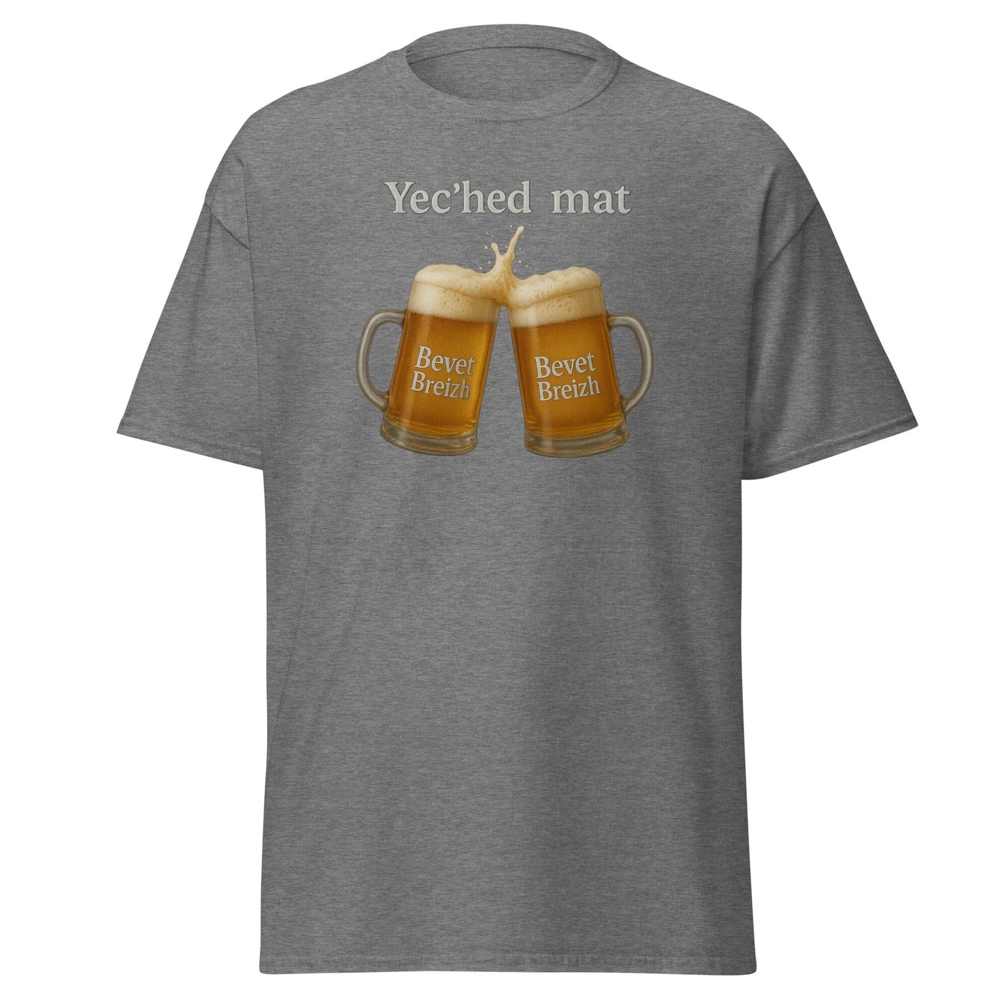 T-shirt Yec'hed mat t-shirt Bevet Breizh Graphite Heather S