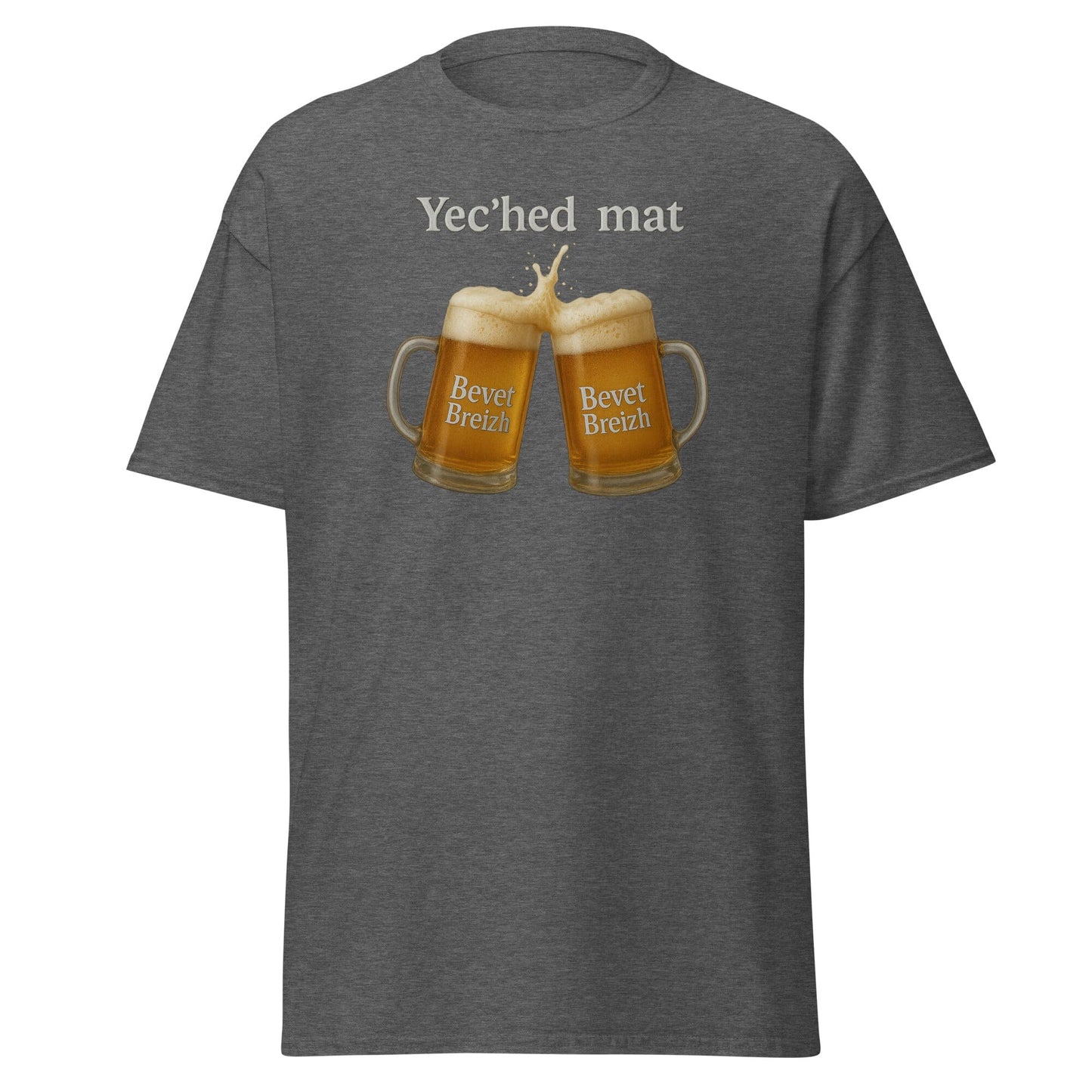 T-shirt Yec'hed mat t-shirt Bevet Breizh Gris Foncé Chiné S