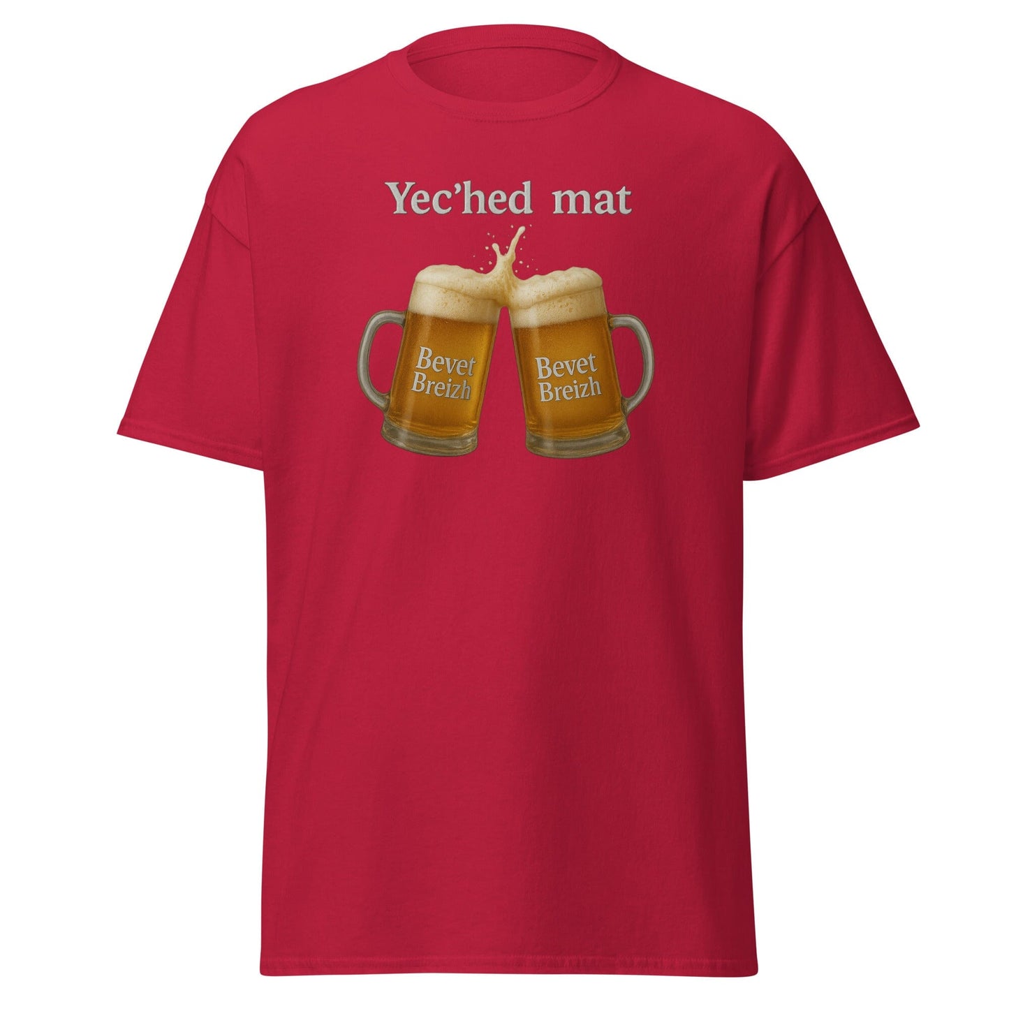 T-shirt Yec'hed mat t-shirt Bevet Breizh Rouge cardinal S