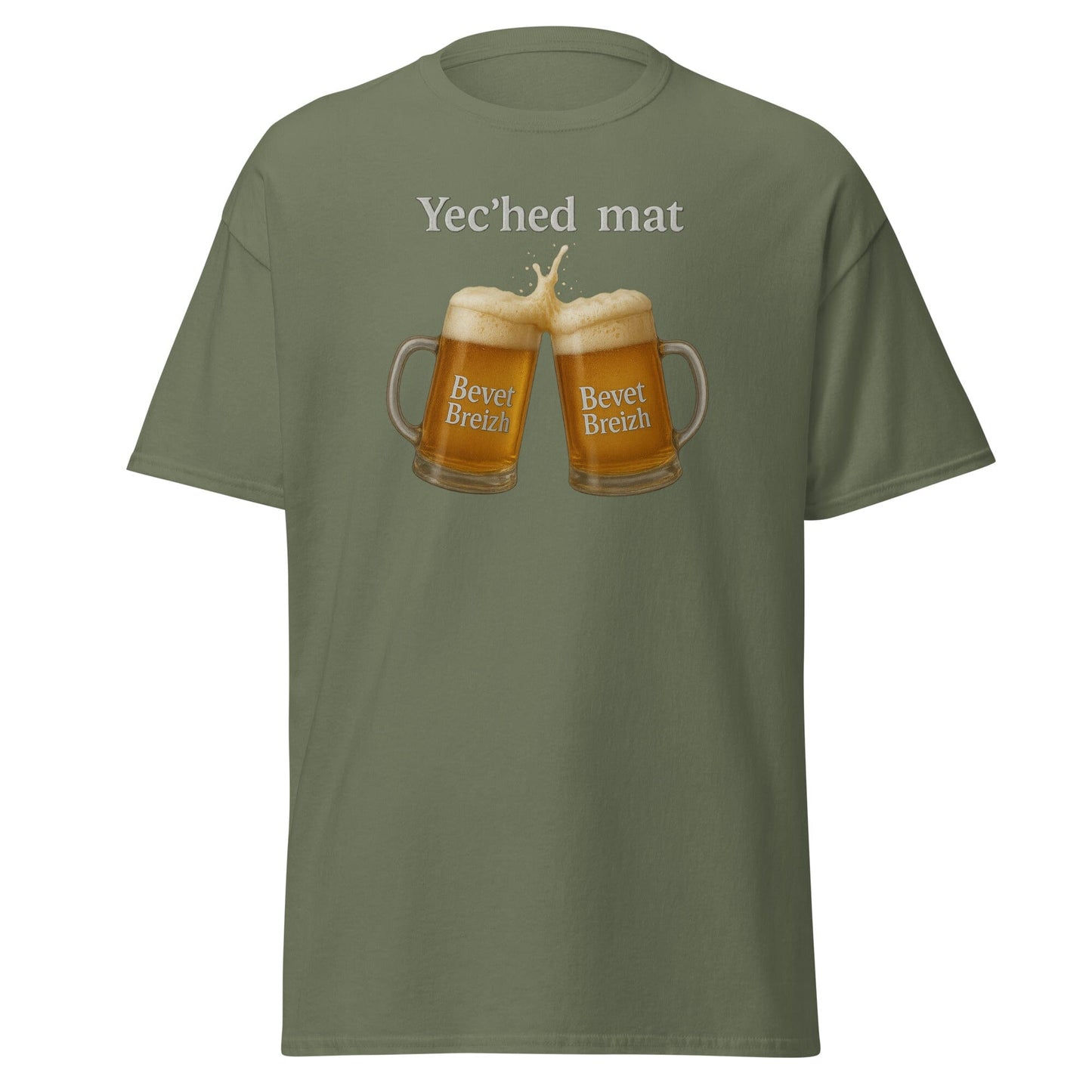 T-shirt Yec'hed mat t-shirt Bevet Breizh Vert Militaire S
