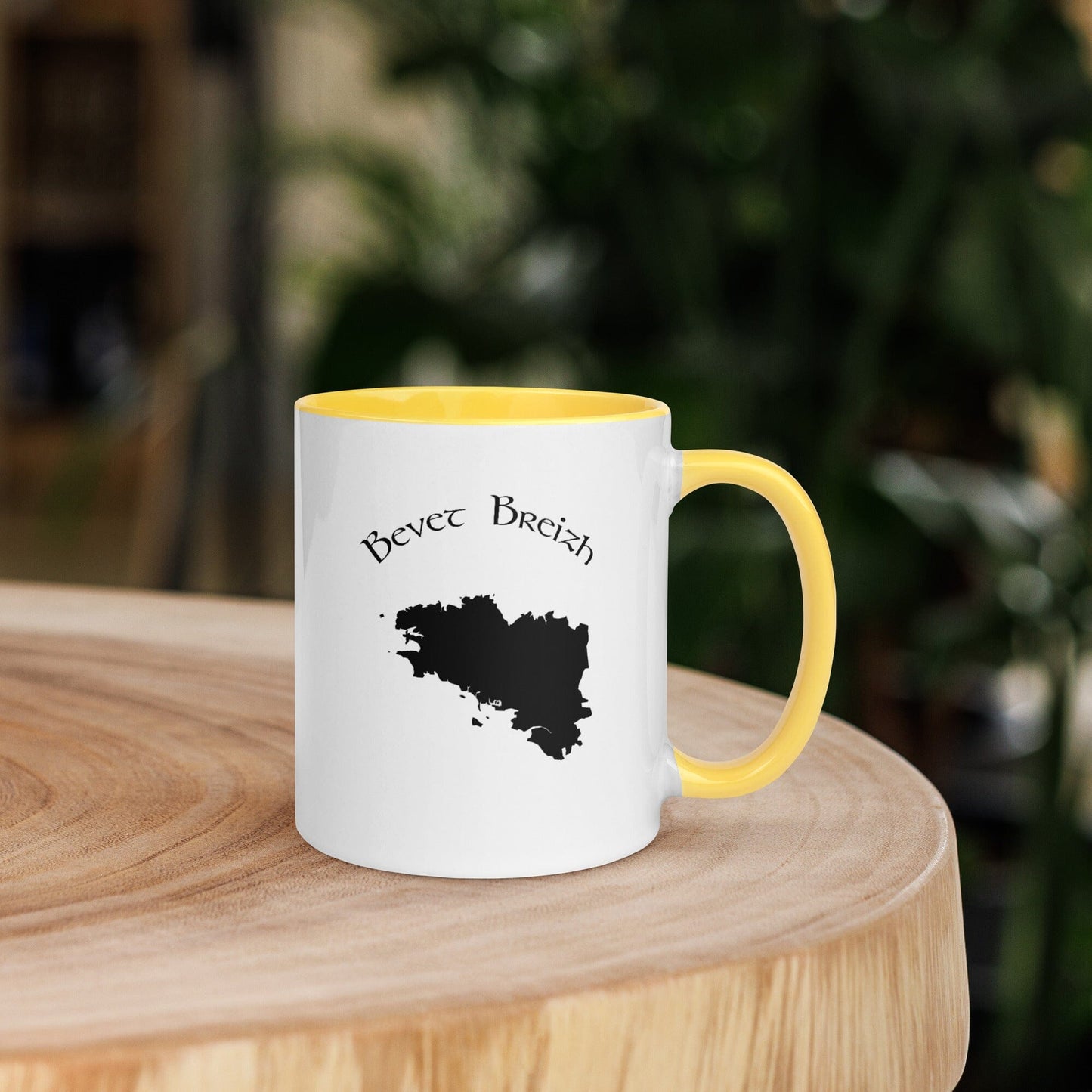 Tasse à Intérieur coloré Bevet Breizh Bevet Breizh Jaune 11 oz
