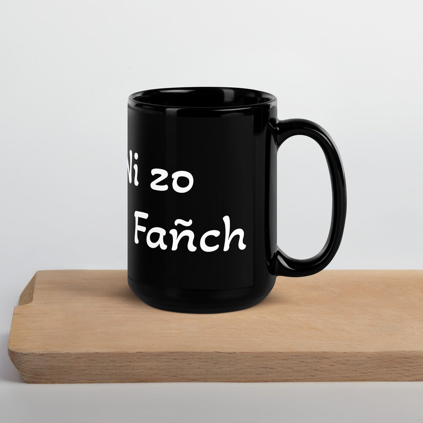 Tasse noire Ni zo Fañch Bevet Breizh 15 oz