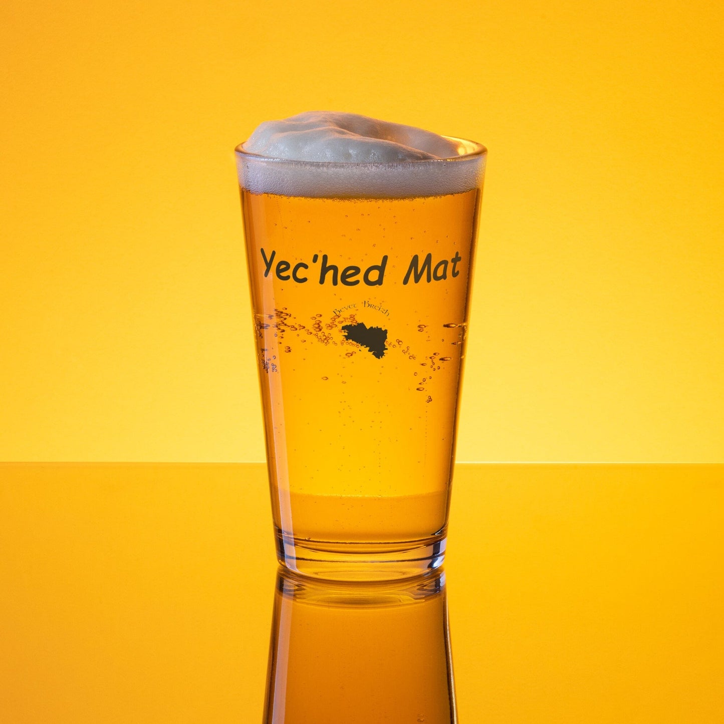 Verre à bière Yec'hed Mat Bevet Breizh