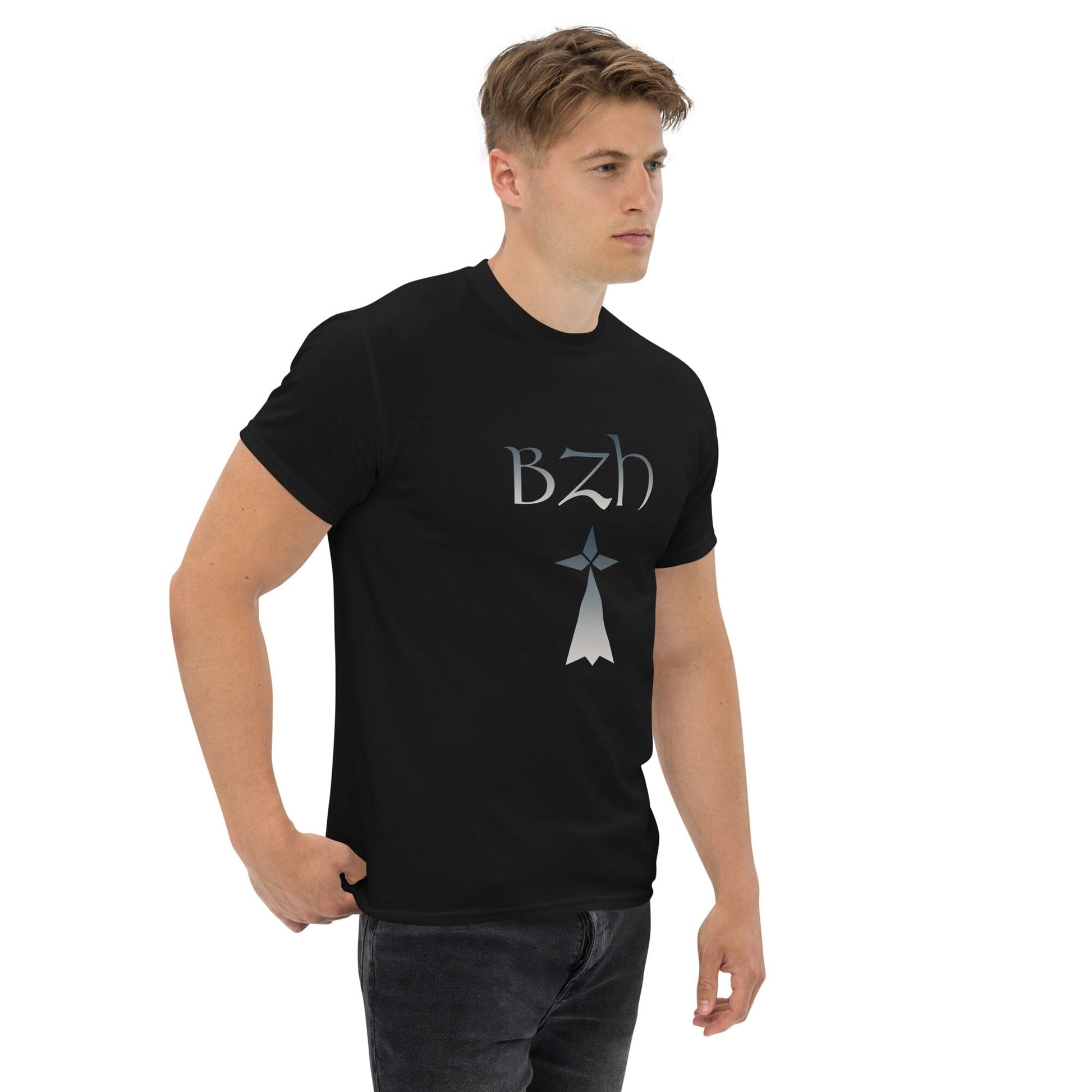 T-shirt BZH Hermine pour homme Bevet Breizh S 