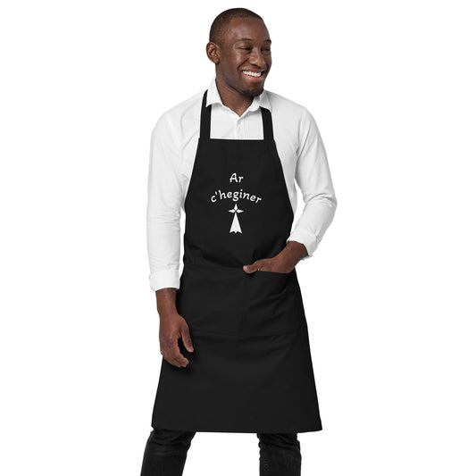 Tablier breton Ar C'heginer tablier Bevet Breizh Noir 
