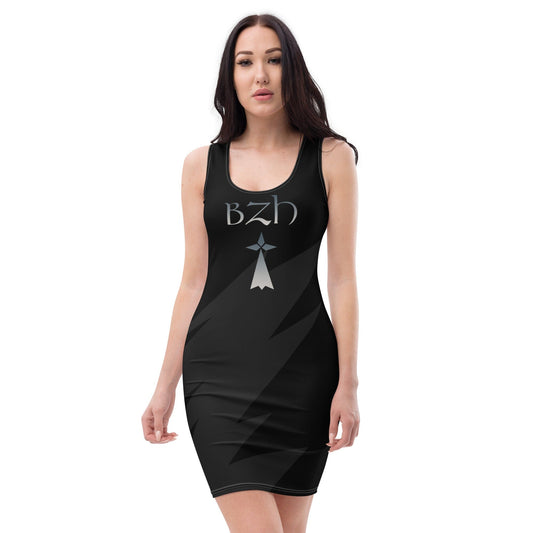 Robe BZH noire moulante Bevet Breizh XS 