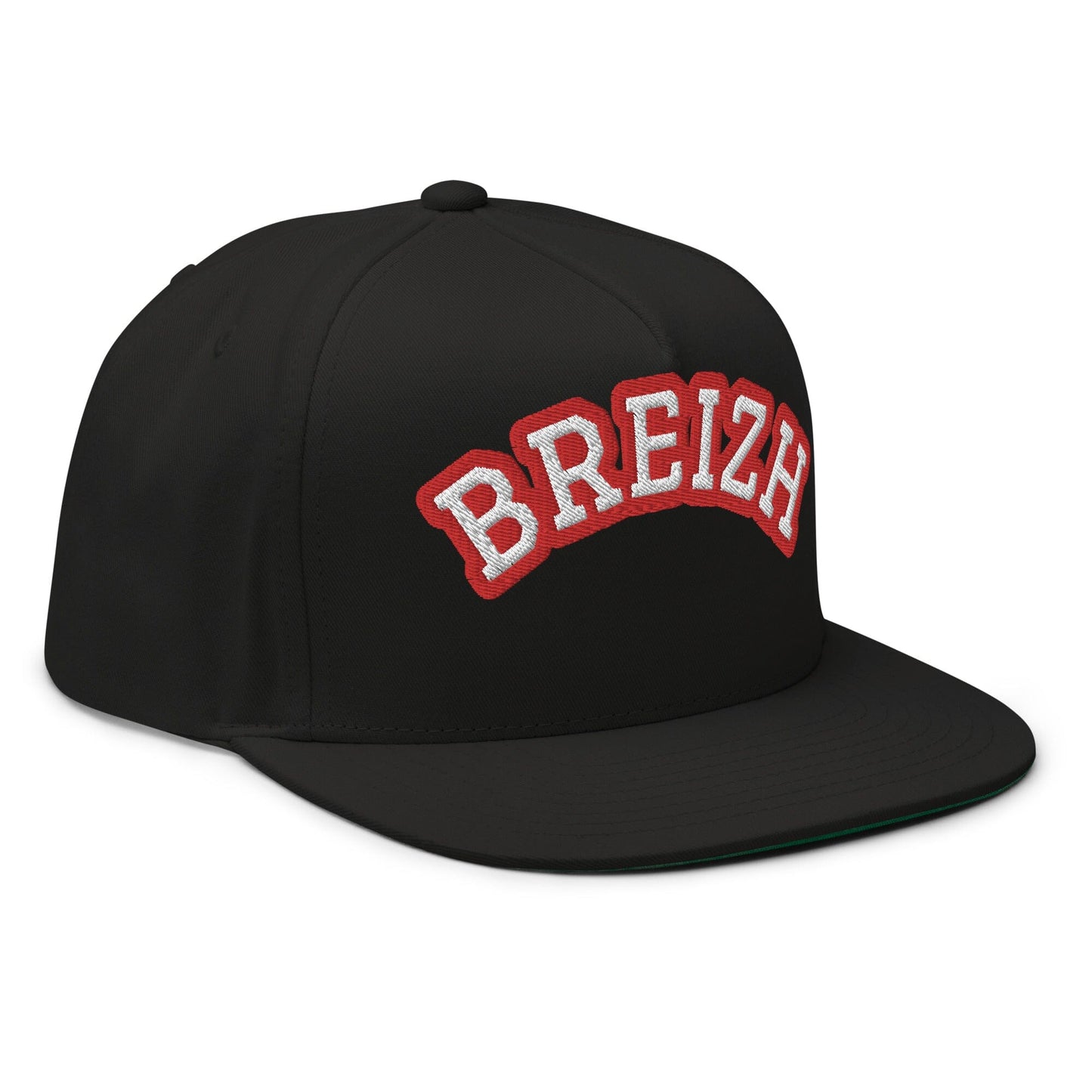 Casquette à Visière Plate ''Breizh'' Bevet Breizh Noir 