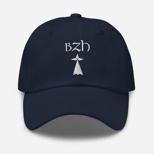 Casquette BZH Hermine casquette Bevet Breizh Bleu Marine 