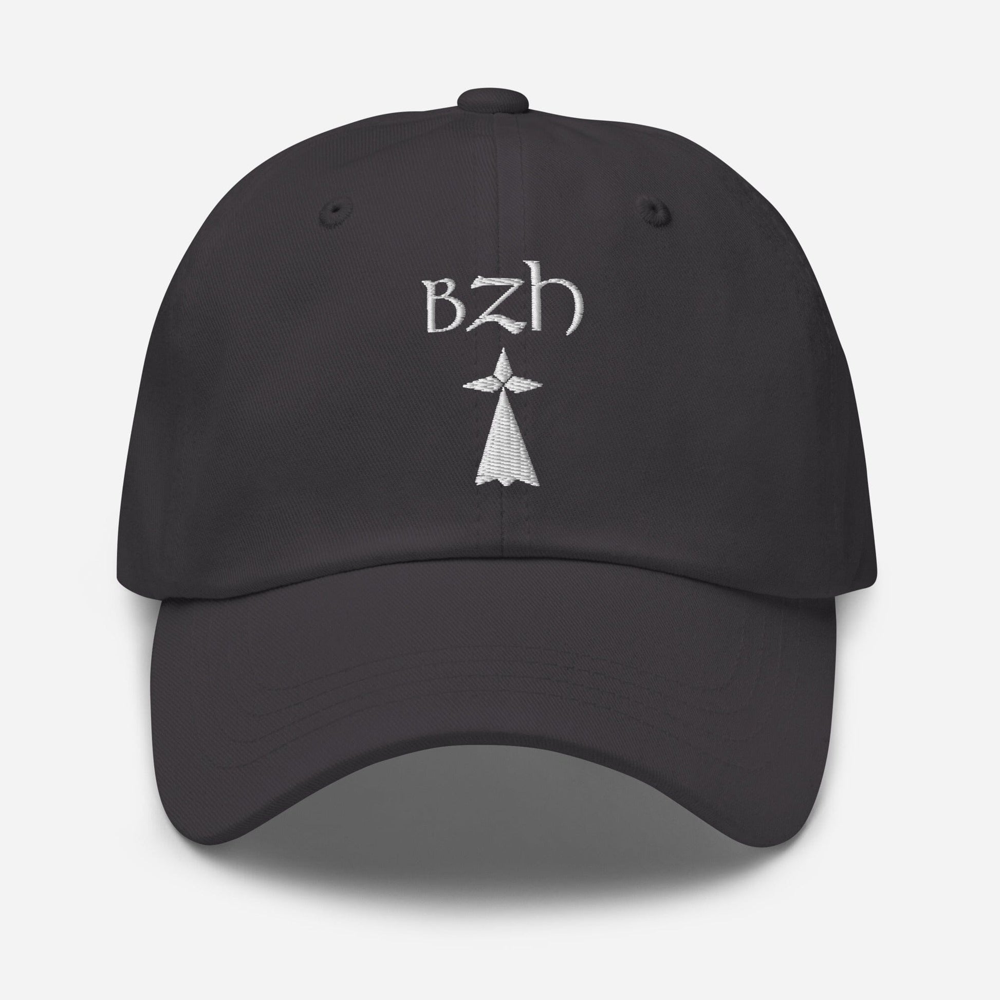 Casquette BZH Hermine casquette Bevet Breizh Gris Foncé 