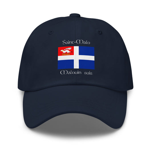Casquette Malouin suis casquette Bevet Breizh Bleu Marine 