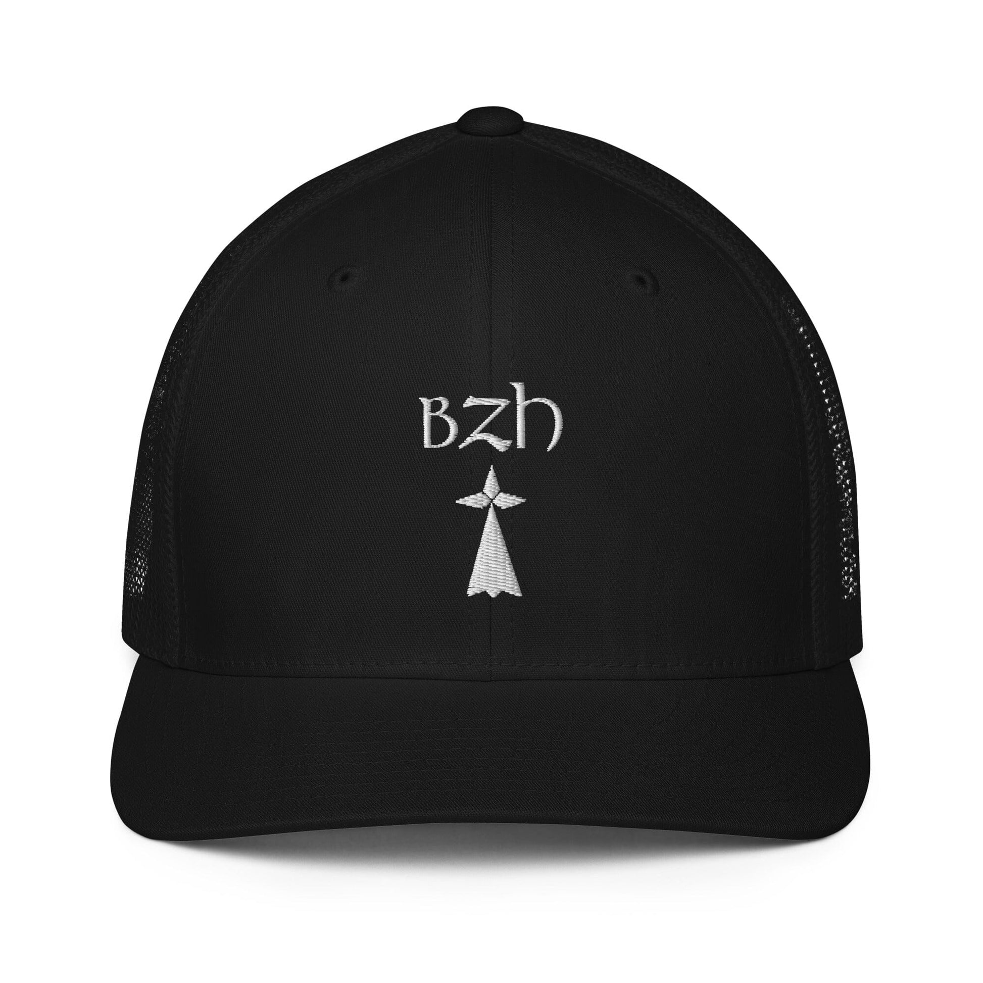 Casquette ''Trucker'' BZH Hermine Bevet Breizh Noir 