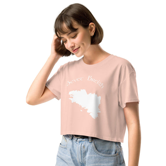 Crop top pour femme Bevet Breizh Bevet Breizh Pale Pink XS 